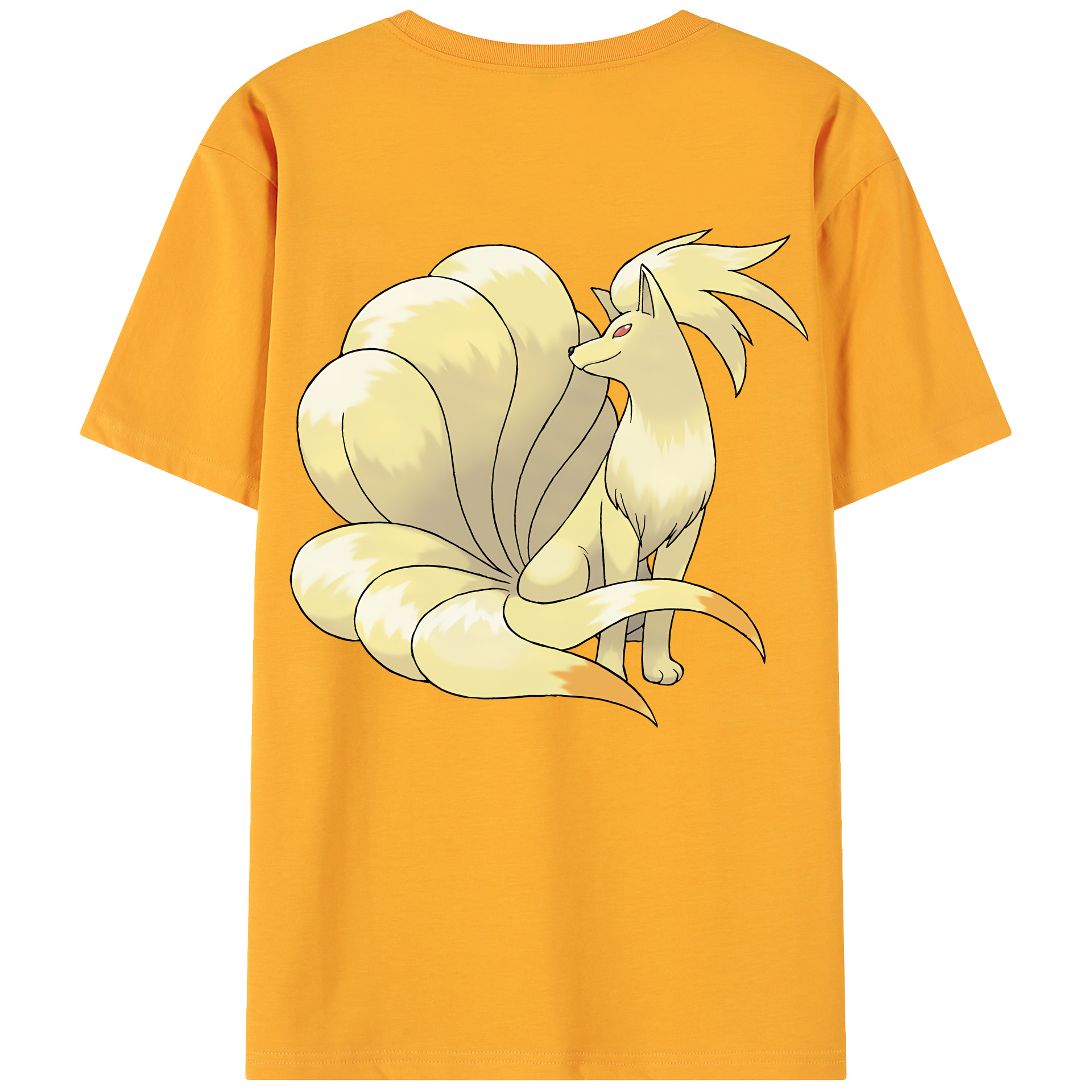 （画像用） ポケットモンスター Pokémon 綿100％ メンズ半袖Tシャツ（バックプリント） 通気性