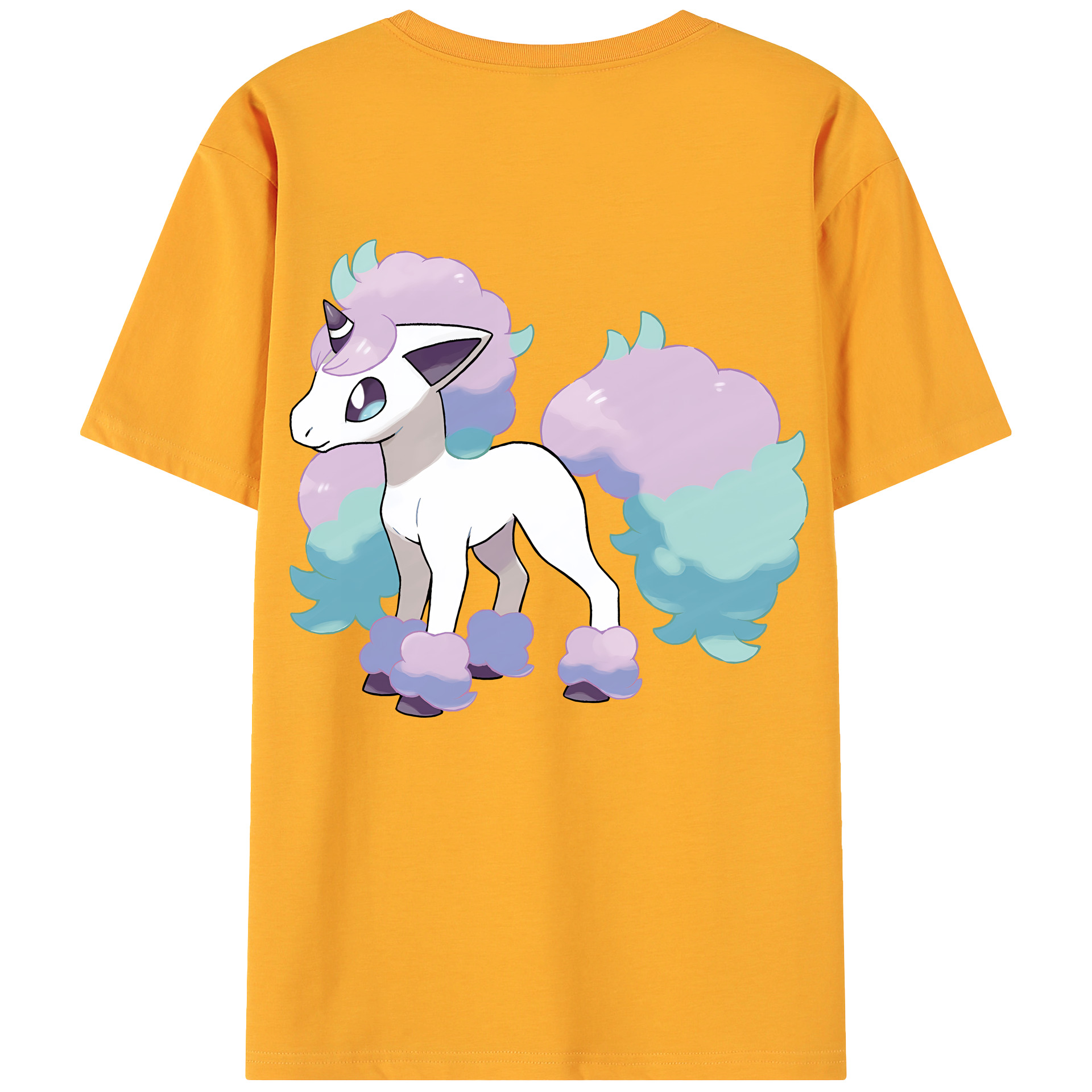 （画像用） ポケットモンスター Pokémon 綿100％ メンズ半袖Tシャツ（バックプリント） 通気性