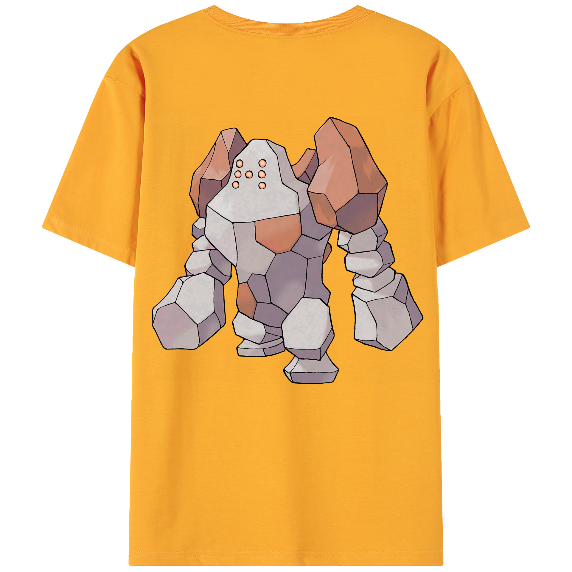 （画像用） ポケットモンスター Pokémon 綿100％ メンズ半袖Tシャツ（バックプリント） 通気性