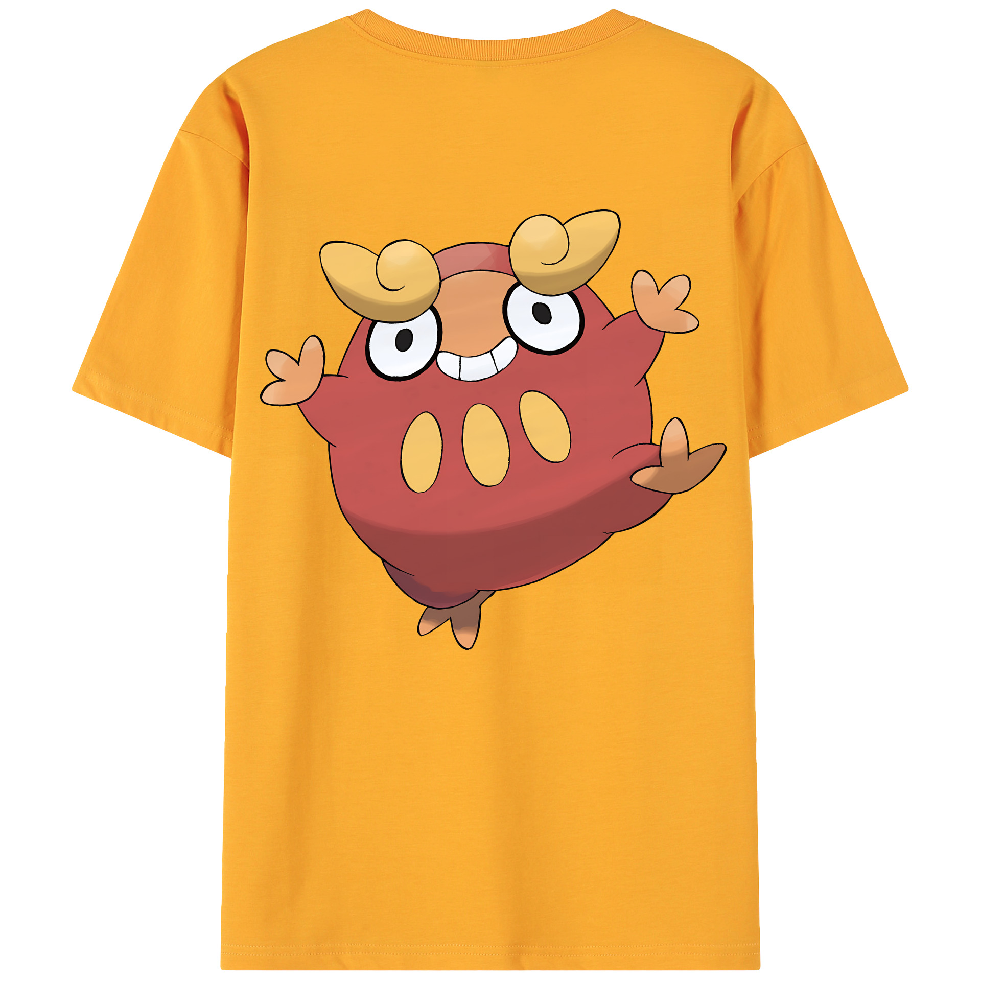 （画像用） ポケットモンスター Pokémon 綿100％ メンズ半袖Tシャツ（バックプリント） 通気性
