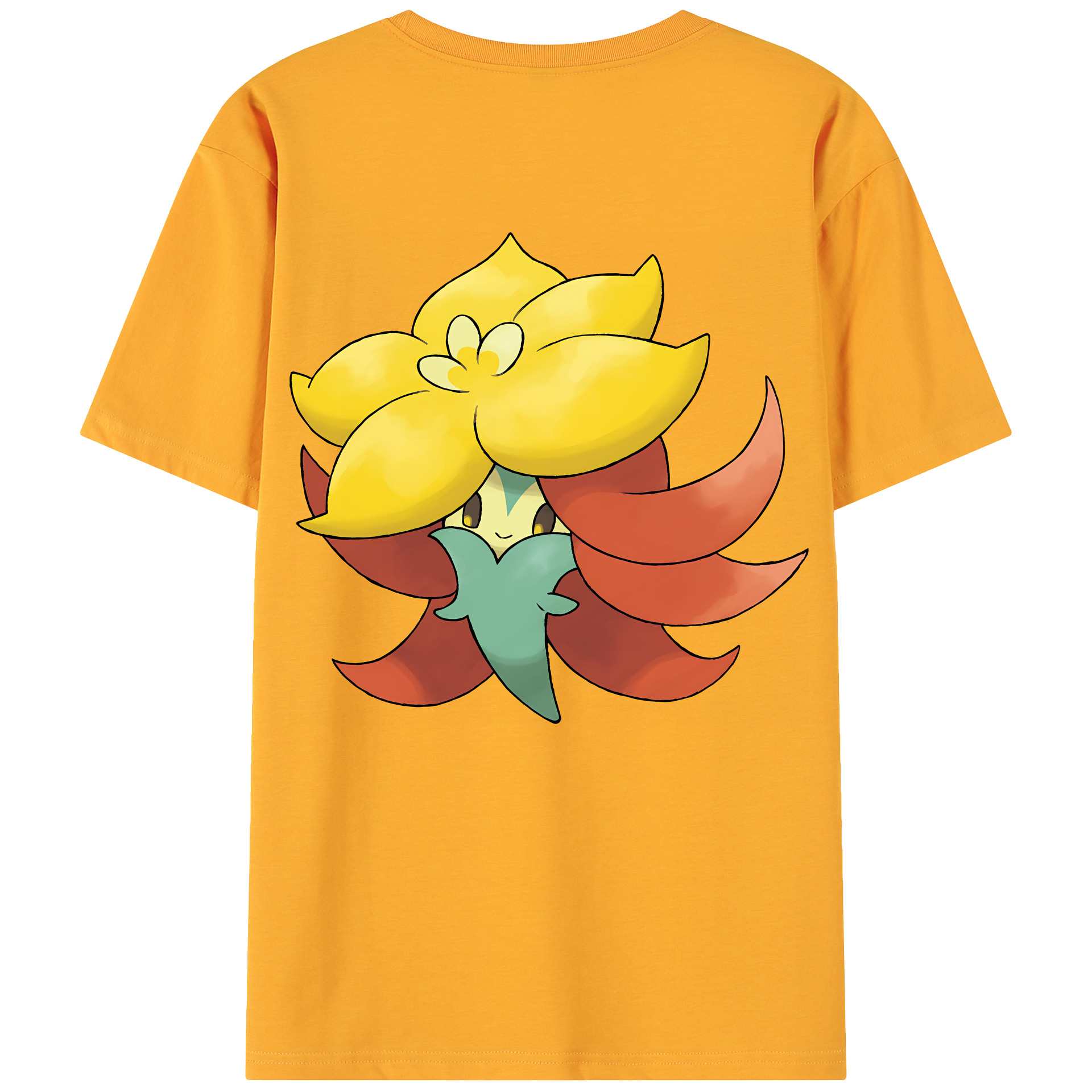 （画像用） ポケットモンスター Pokémon 綿100％ メンズ半袖Tシャツ（バックプリント） 通気性