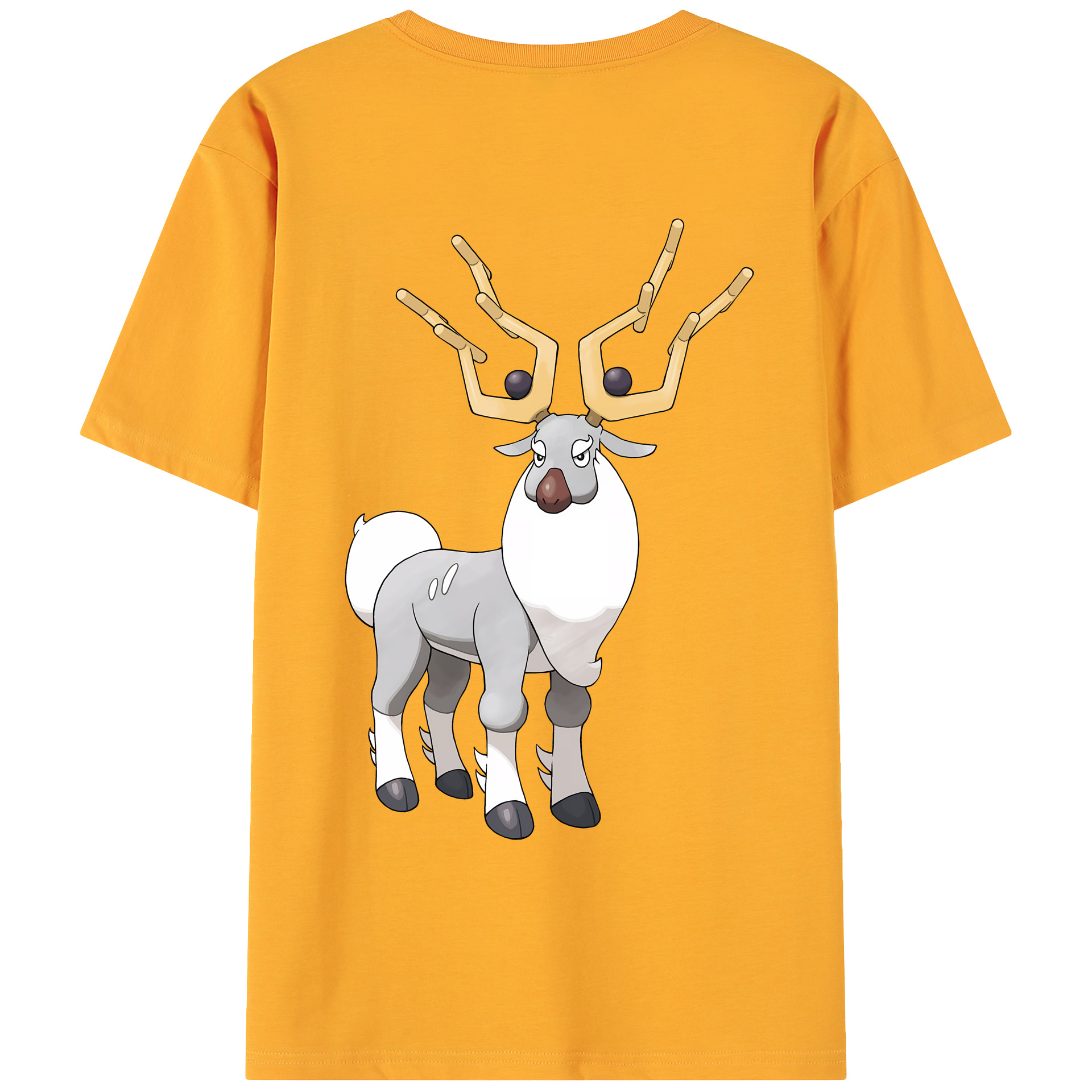 （画像用） ポケットモンスター Pokémon 綿100％ メンズ半袖Tシャツ（バックプリント） 通気性