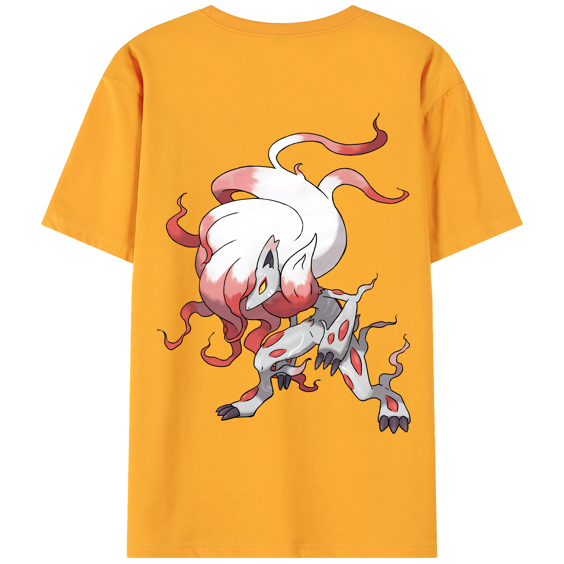 （画像用） ポケットモンスター Pokémon 綿100％ メンズ半袖Tシャツ（バックプリント） 通気性