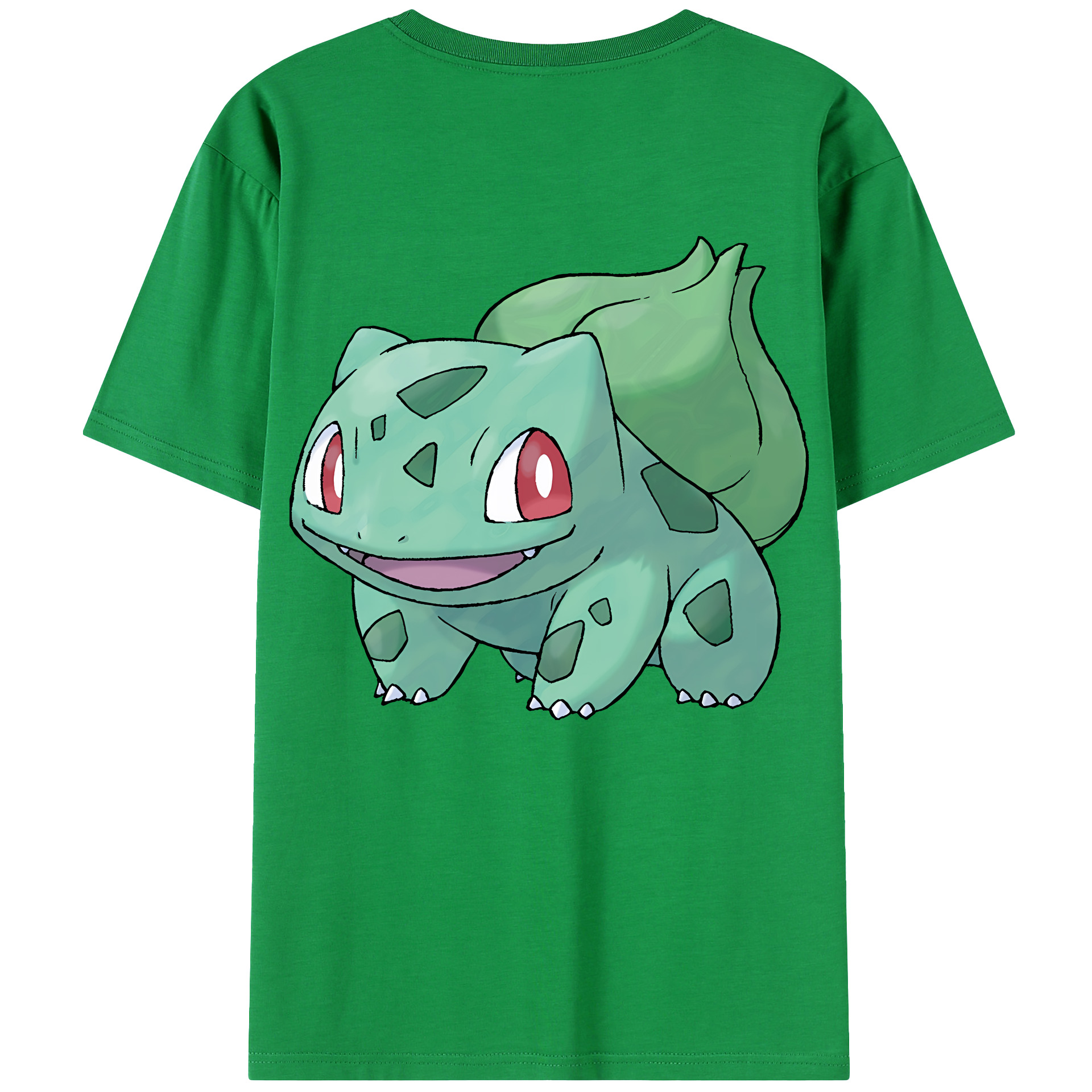 （画像用） ポケットモンスター Pokémon 綿100％ メンズ半袖Tシャツ（バックプリント） 通気性