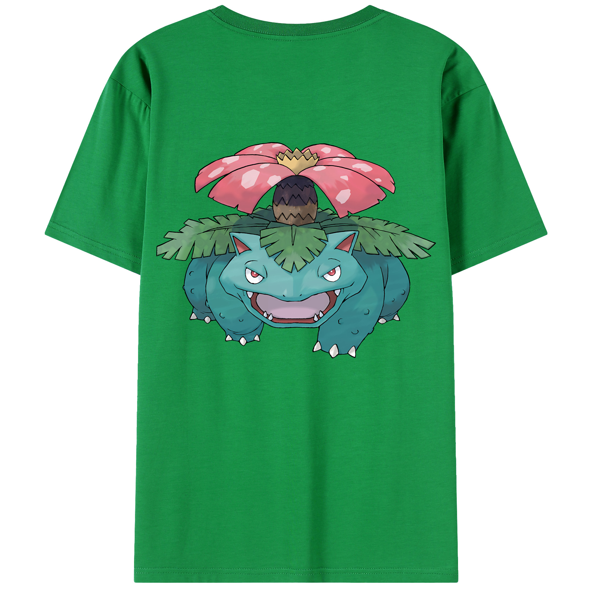 （画像用） ポケットモンスター Pokémon 綿100％ メンズ半袖Tシャツ（バックプリント） 通気性
