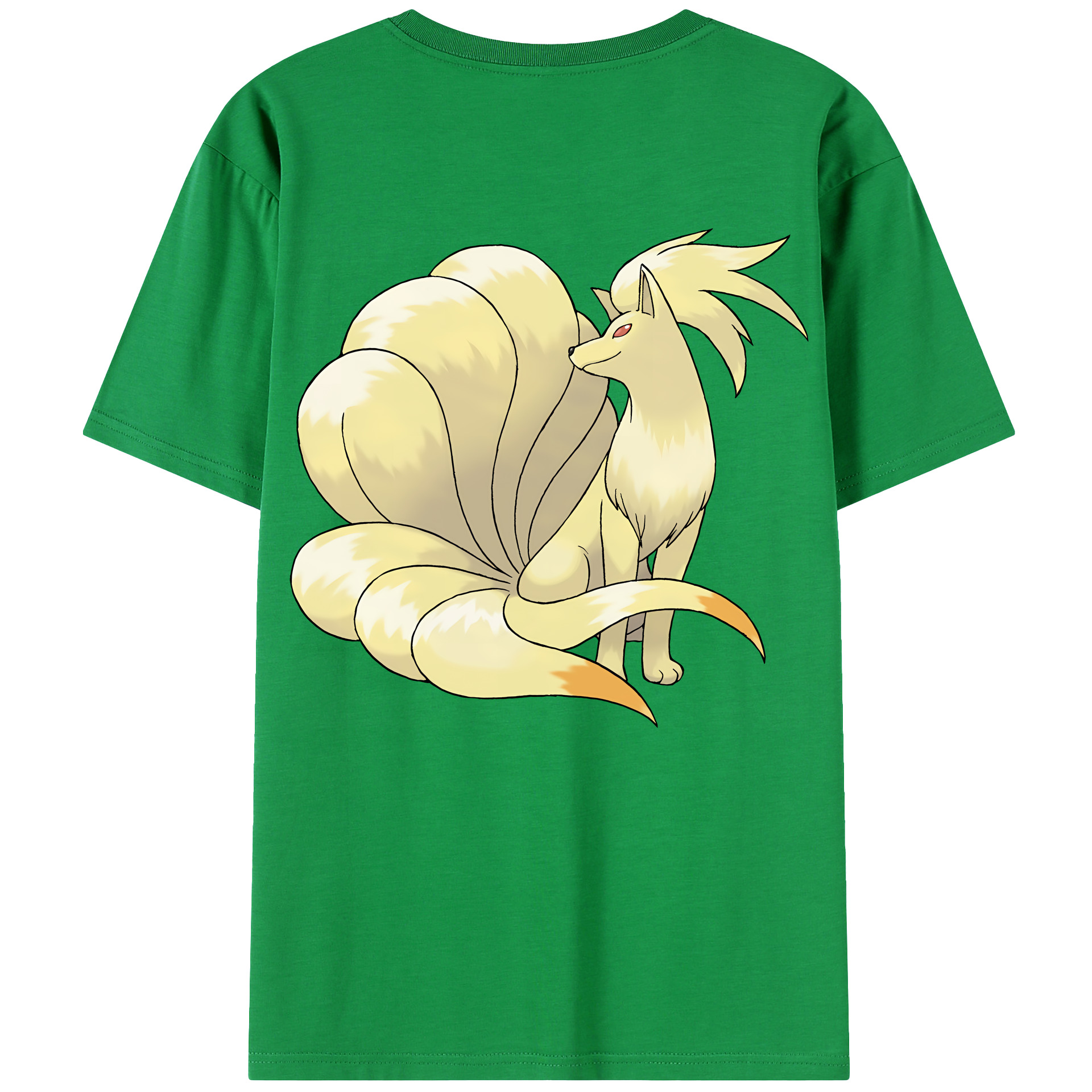 （画像用） ポケットモンスター Pokémon 綿100％ メンズ半袖Tシャツ（バックプリント） 通気性