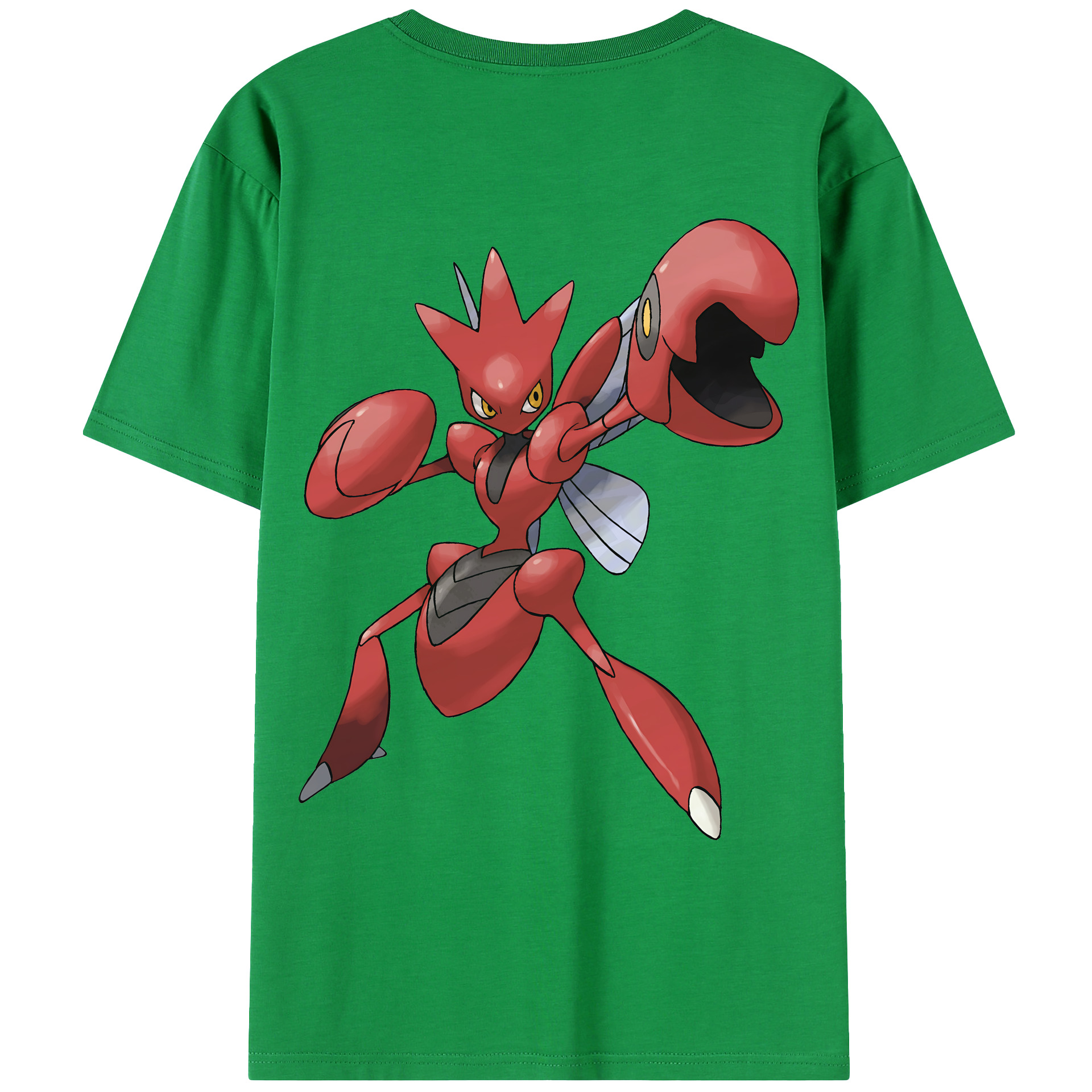 （画像用） ポケットモンスター Pokémon 綿100％ メンズ半袖Tシャツ（バックプリント） 通気性