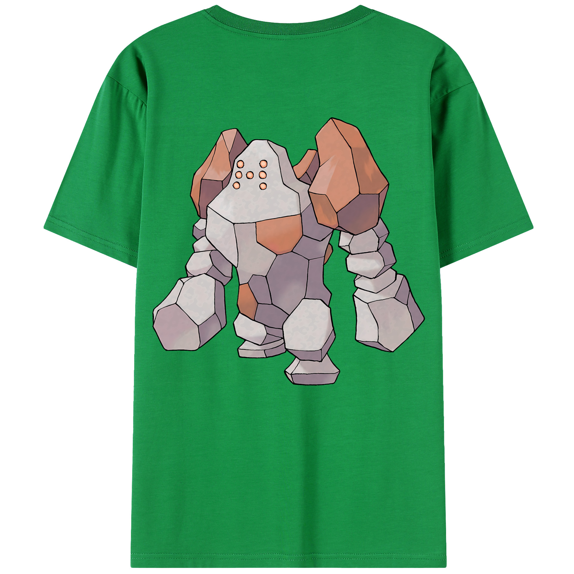 （画像用） ポケットモンスター Pokémon 綿100％ メンズ半袖Tシャツ（バックプリント） 通気性