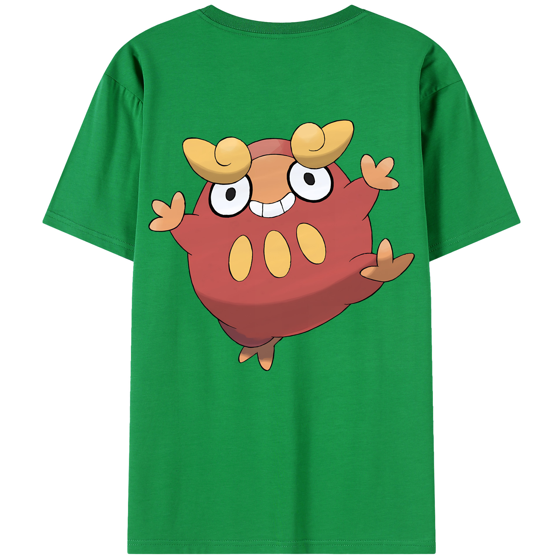 （画像用） ポケットモンスター Pokémon 綿100％ メンズ半袖Tシャツ（バックプリント） 通気性