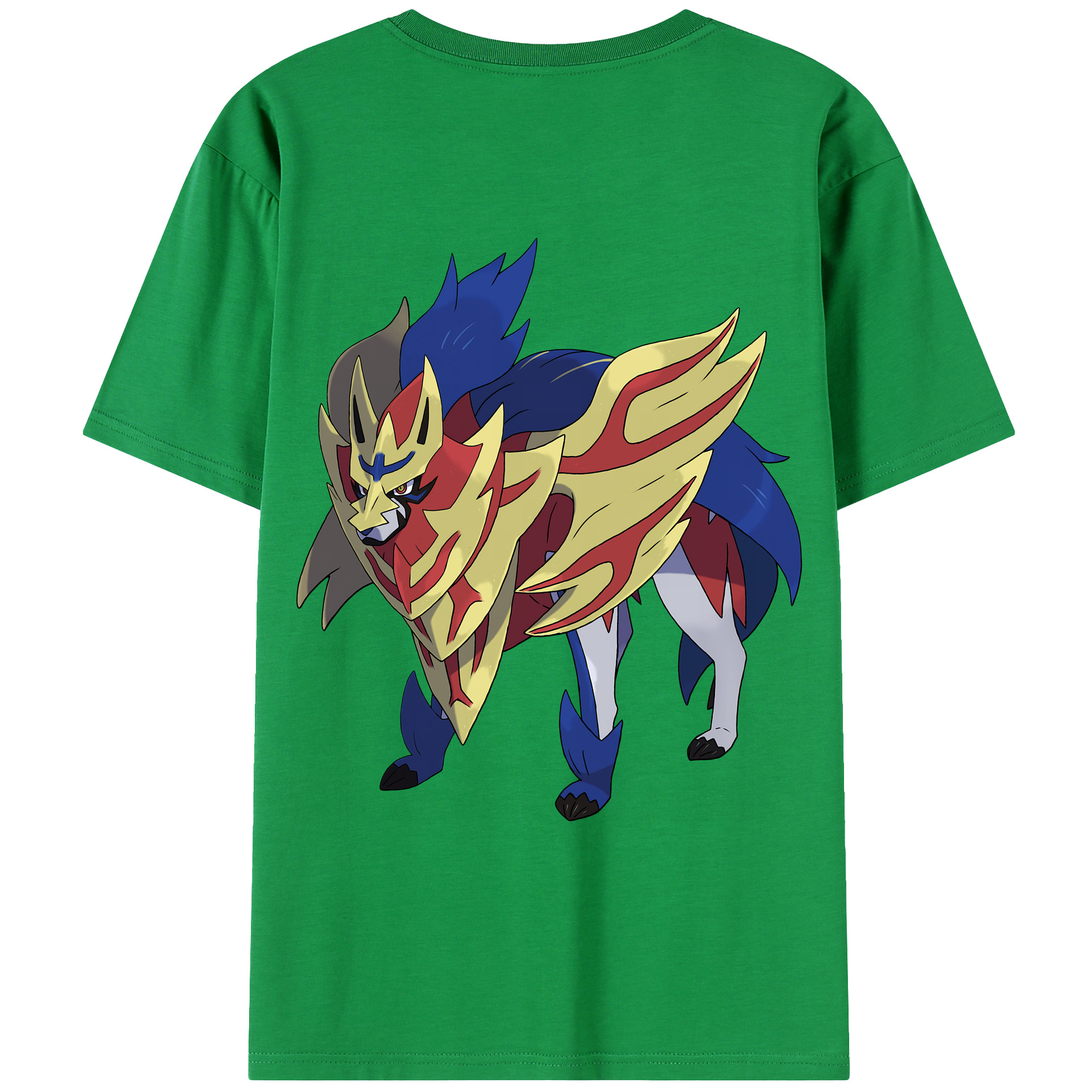 （画像用） ポケットモンスター Pokémon 綿100％ メンズ半袖Tシャツ（バックプリント） 通気性