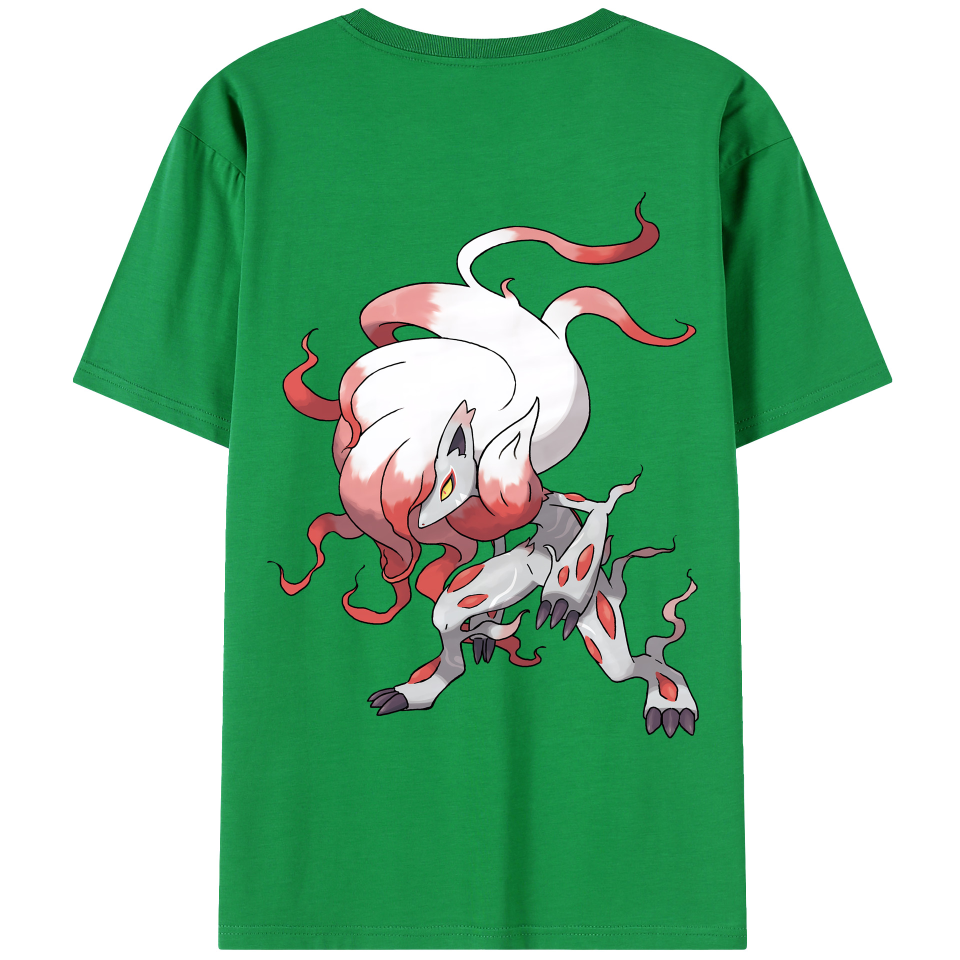 （画像用） ポケットモンスター Pokémon 綿100％ メンズ半袖Tシャツ（バックプリント） 通気性