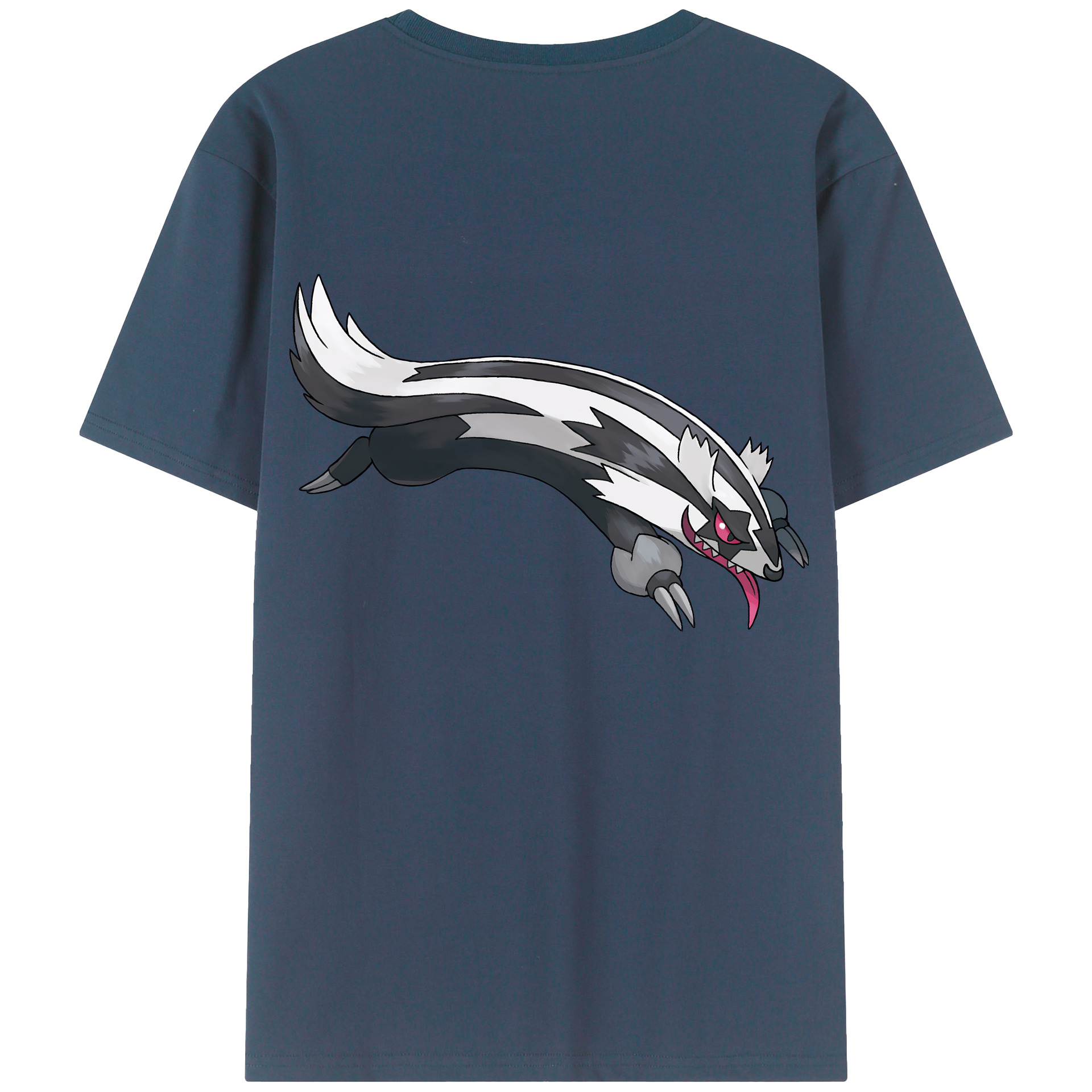 （画像用） ポケットモンスター Pokémon 綿100％ メンズ半袖Tシャツ（バックプリント） 通気性