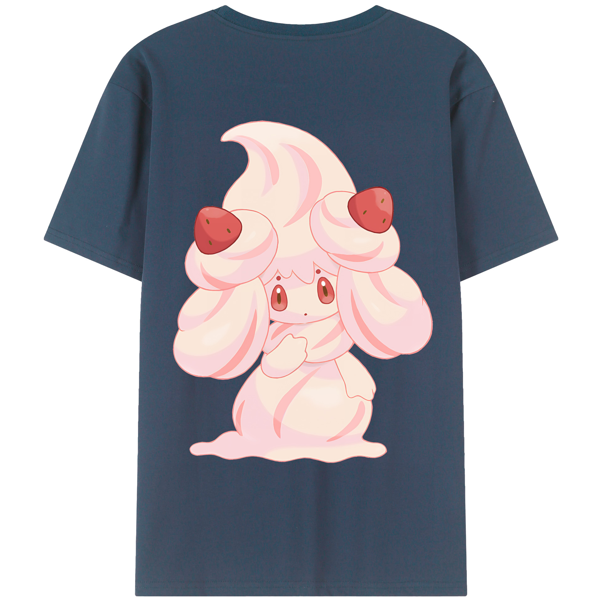 （画像用） ポケットモンスター Pokémon 綿100％ メンズ半袖Tシャツ（バックプリント） 通気性