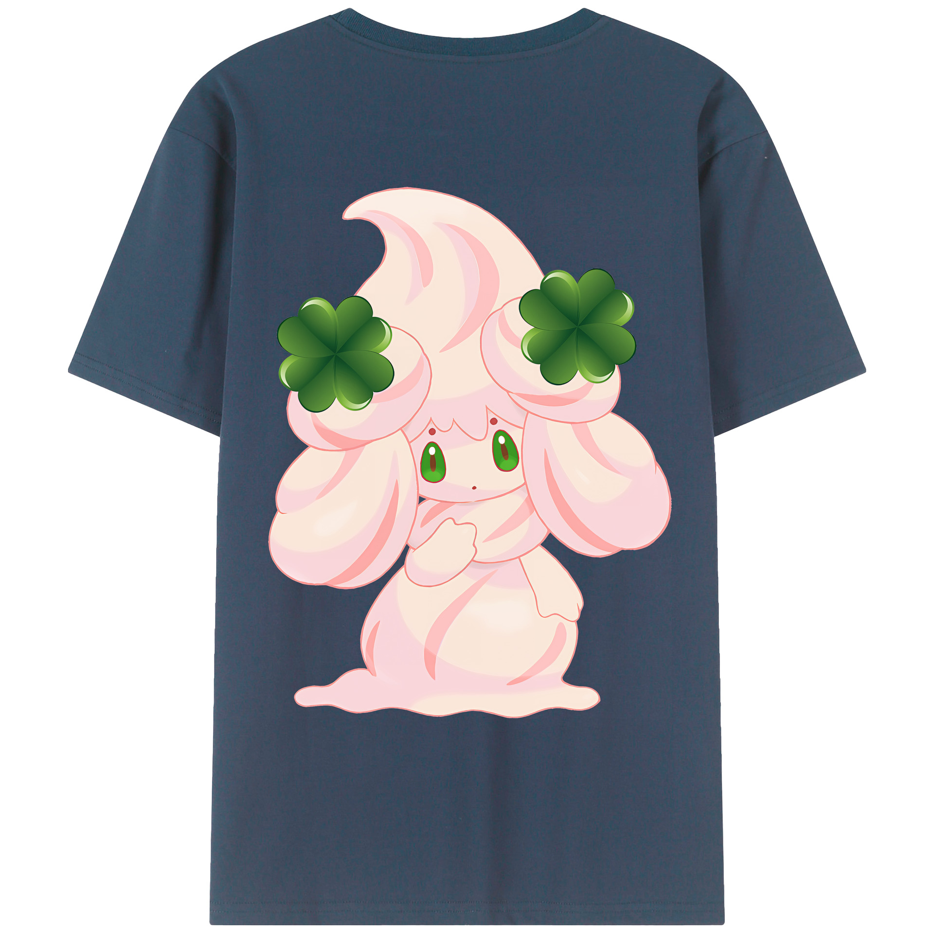 （画像用） ポケットモンスター Pokémon 綿100％ メンズ半袖Tシャツ（バックプリント） 通気性