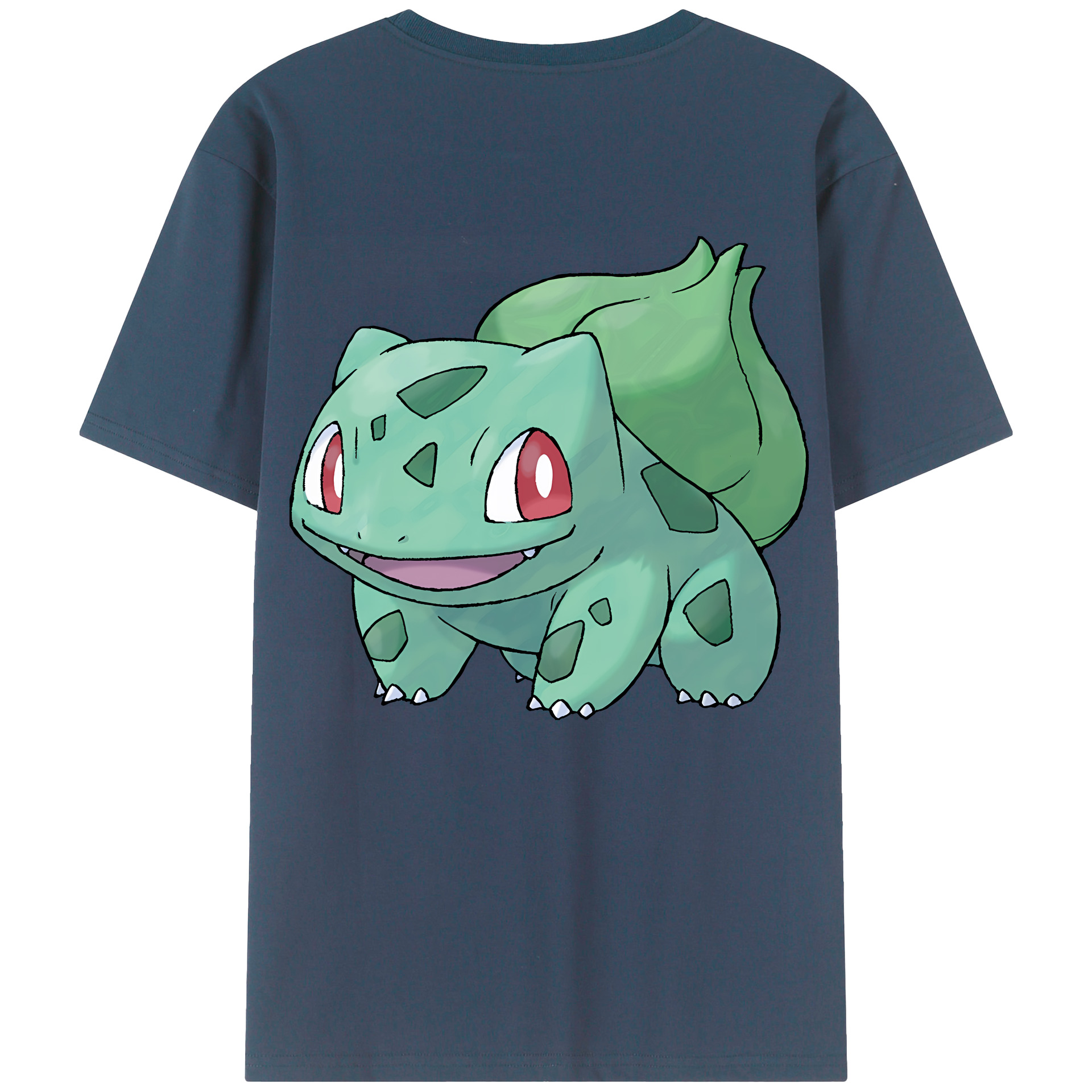 （画像用） ポケットモンスター Pokémon 綿100％ メンズ半袖Tシャツ（バックプリント） 通気性