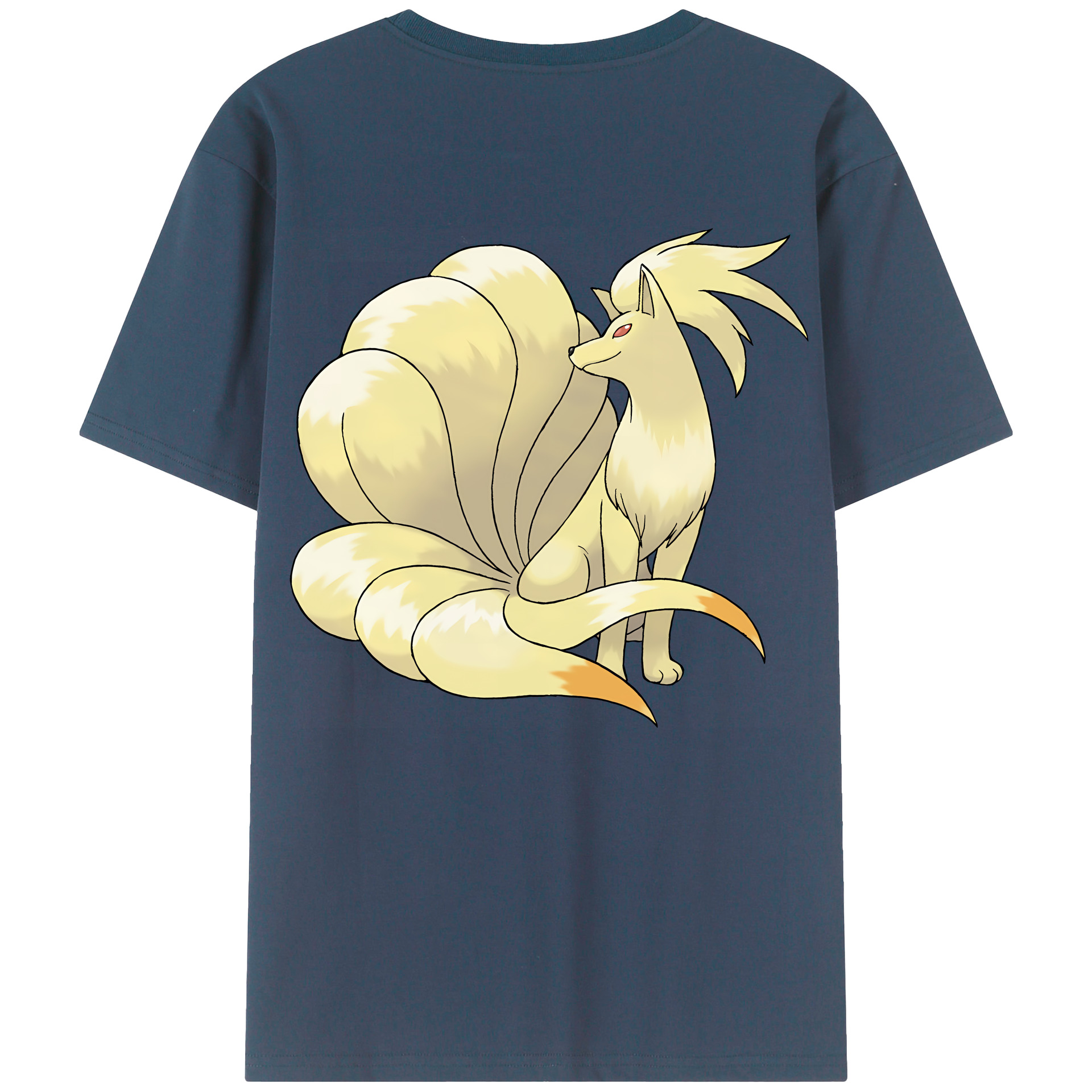 （画像用） ポケットモンスター Pokémon 綿100％ メンズ半袖Tシャツ（バックプリント） 通気性