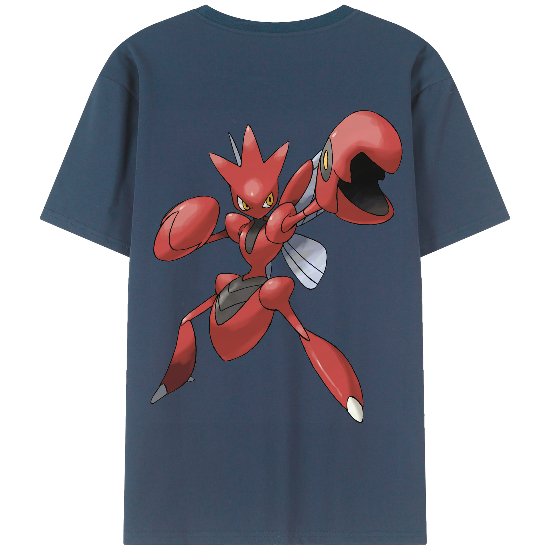 （画像用） ポケットモンスター Pokémon 綿100％ メンズ半袖Tシャツ（バックプリント） 通気性