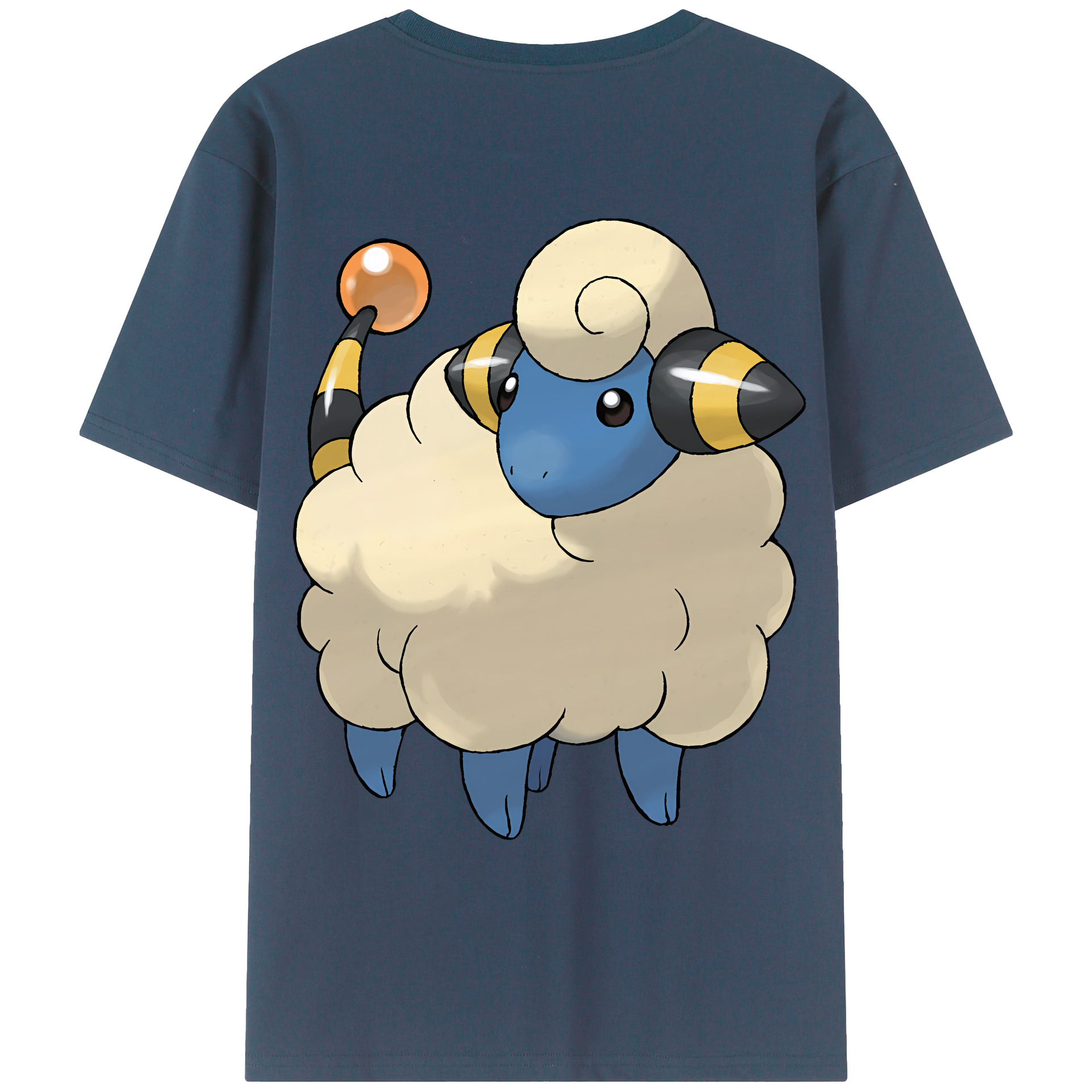 （画像用） ポケットモンスター Pokémon 綿100％ メンズ半袖Tシャツ（バックプリント） 通気性