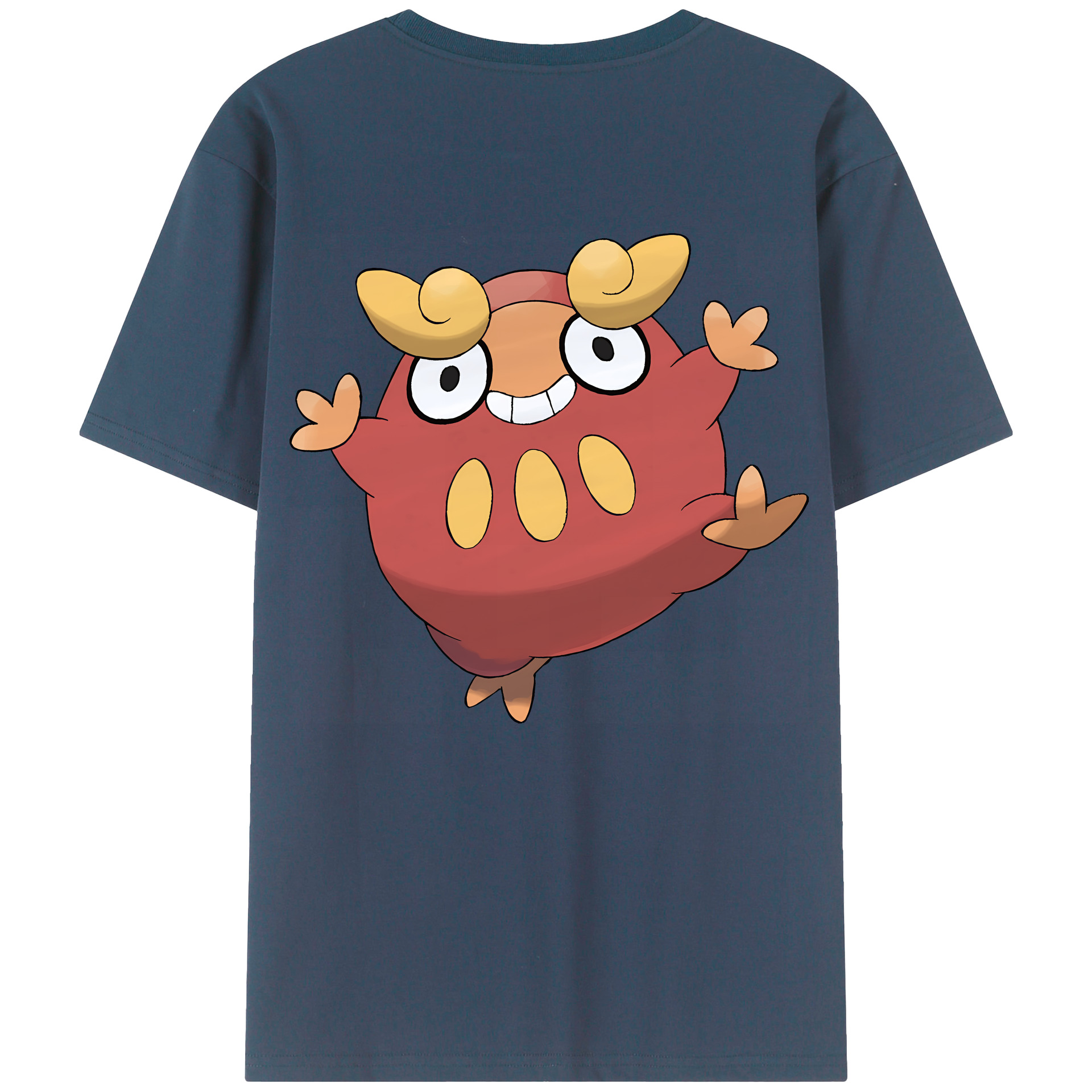 （画像用） ポケットモンスター Pokémon 綿100％ メンズ半袖Tシャツ（バックプリント） 通気性