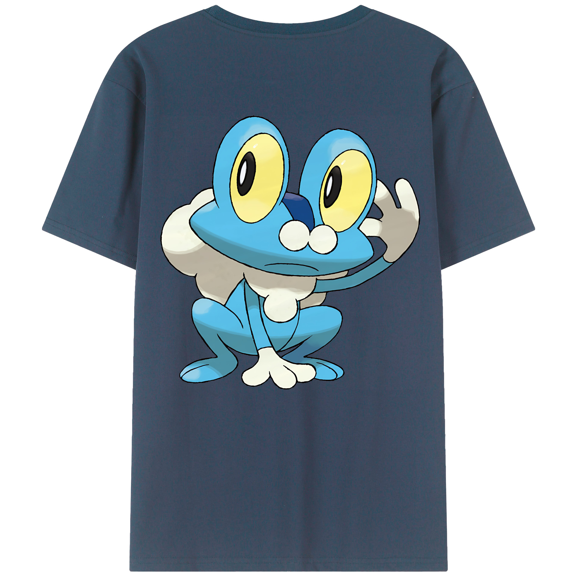（画像用） ポケットモンスター Pokémon 綿100％ メンズ半袖Tシャツ（バックプリント） 通気性