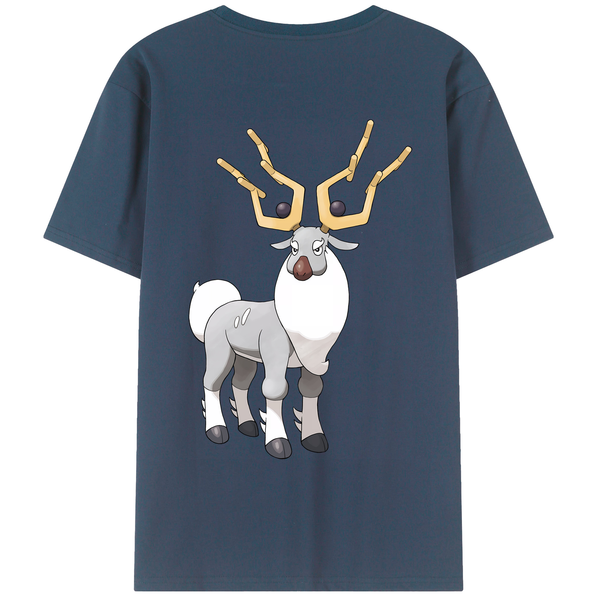 （画像用） ポケットモンスター Pokémon 綿100％ メンズ半袖Tシャツ（バックプリント） 通気性