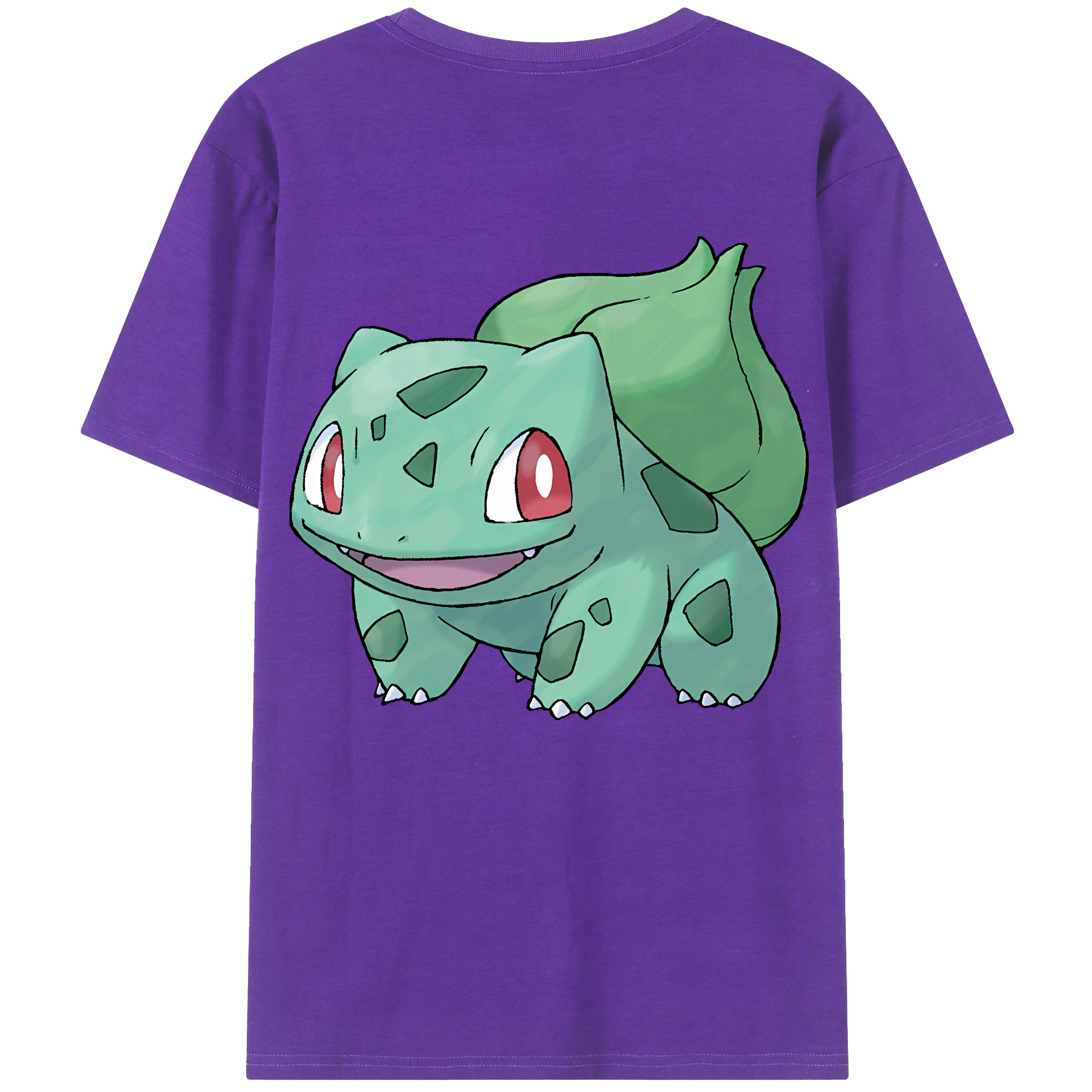 （画像用） ポケットモンスター Pokémon 綿100％ メンズ半袖Tシャツ（バックプリント） 通気性
