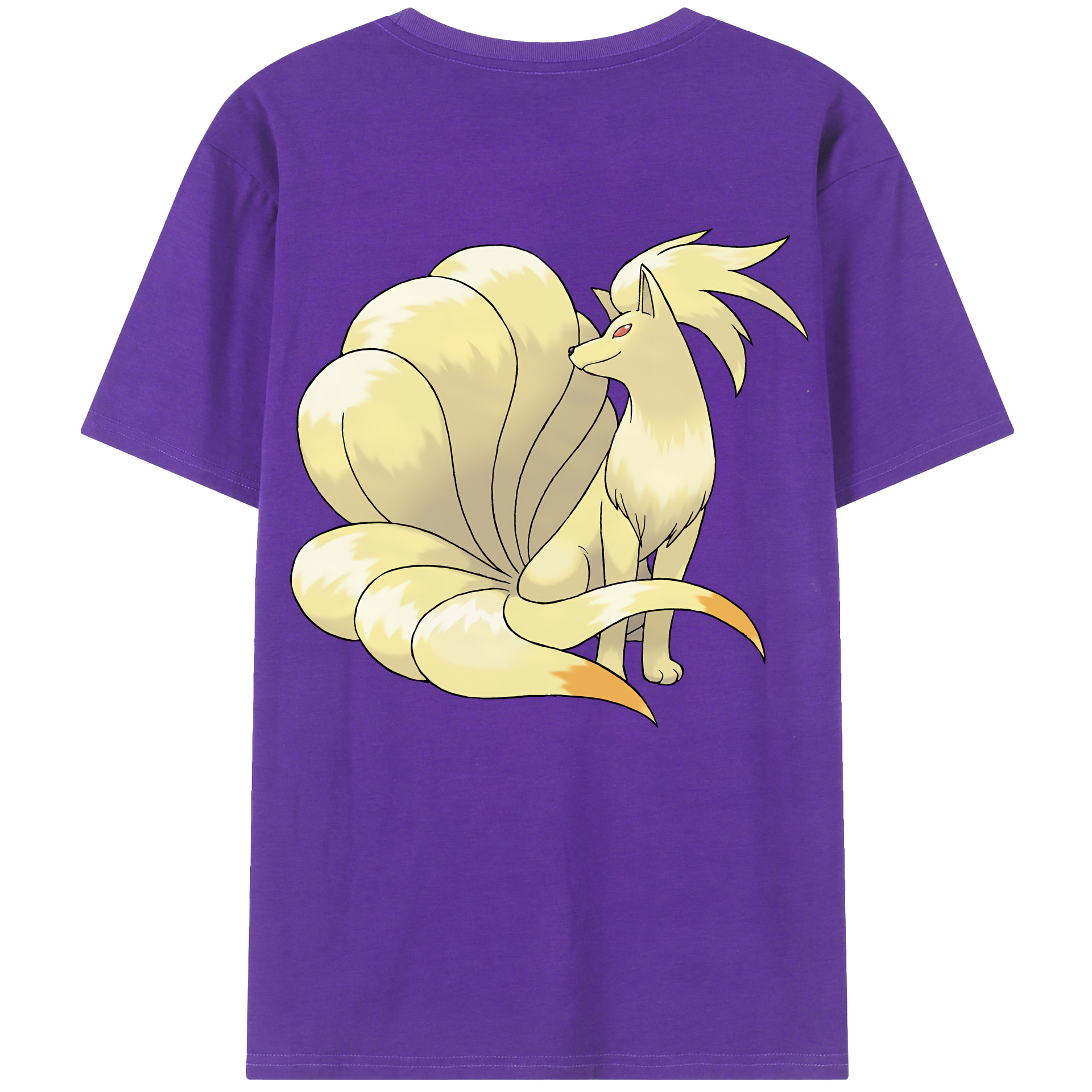 （画像用） ポケットモンスター Pokémon 綿100％ メンズ半袖Tシャツ（バックプリント） 通気性