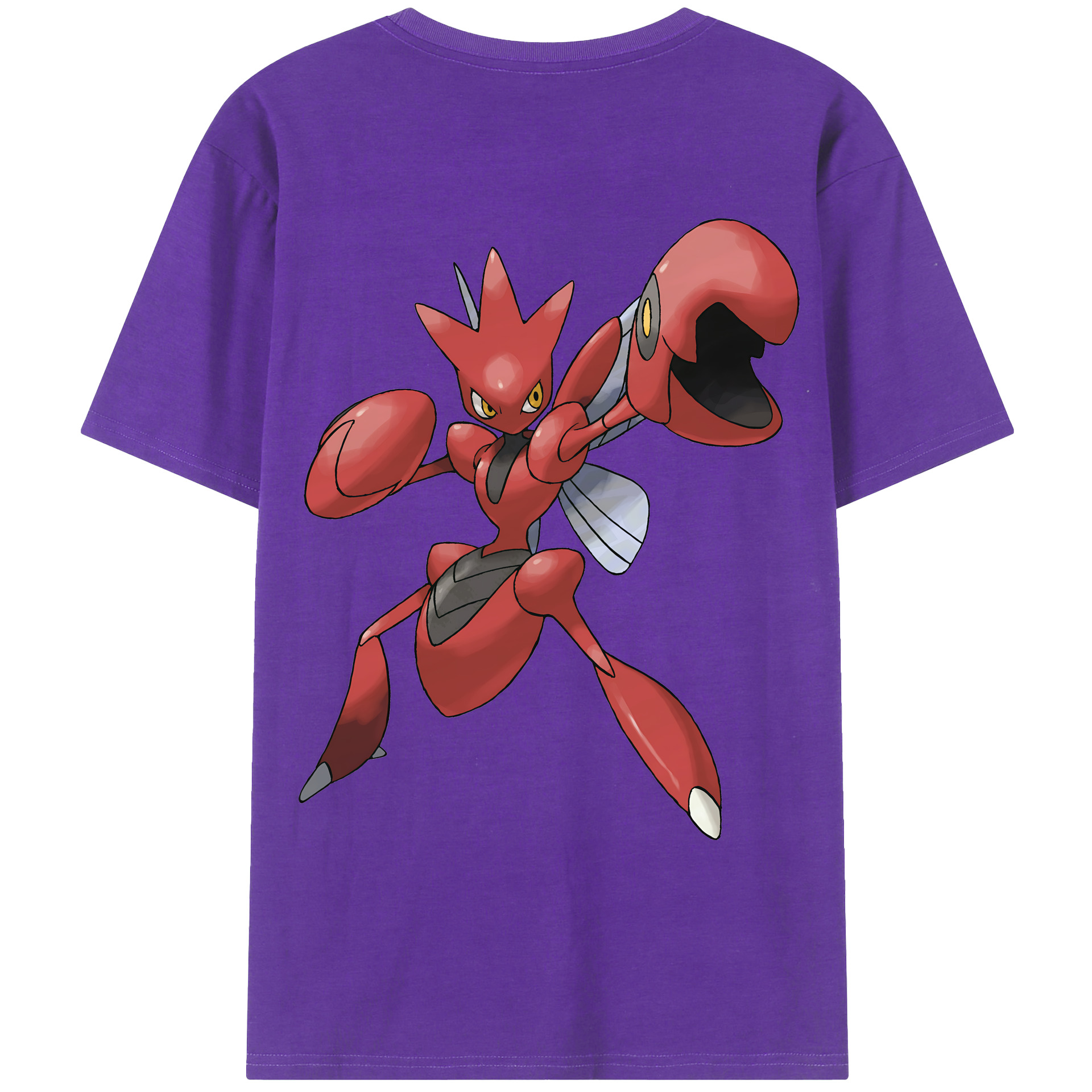 （画像用） ポケットモンスター Pokémon 綿100％ メンズ半袖Tシャツ（バックプリント） 通気性