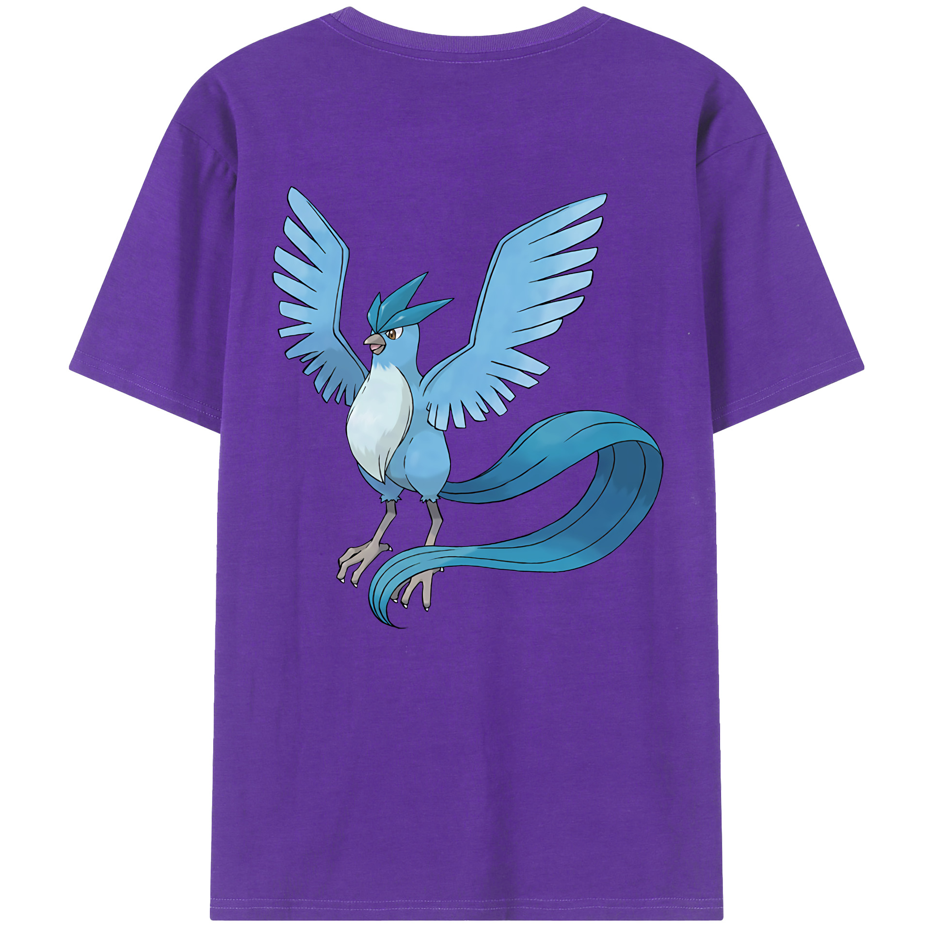 （画像用） ポケットモンスター Pokémon 綿100％ メンズ半袖Tシャツ（バックプリント） 通気性