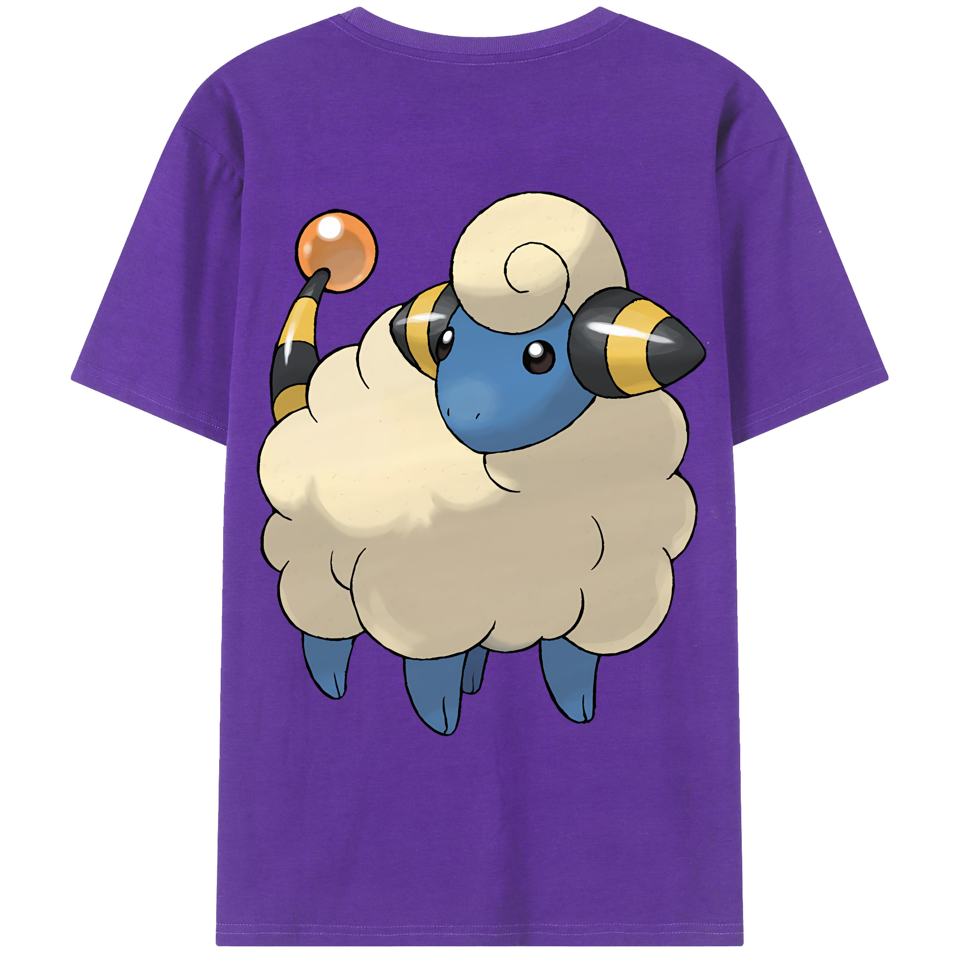 （画像用） ポケットモンスター Pokémon 綿100％ メンズ半袖Tシャツ（バックプリント） 通気性