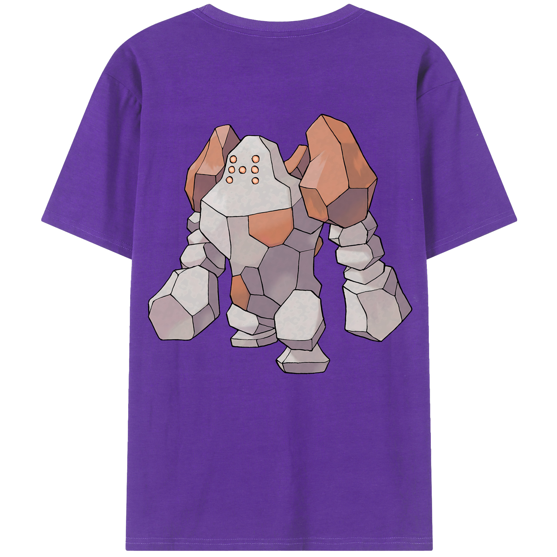 （画像用） ポケットモンスター Pokémon 綿100％ メンズ半袖Tシャツ（バックプリント） 通気性