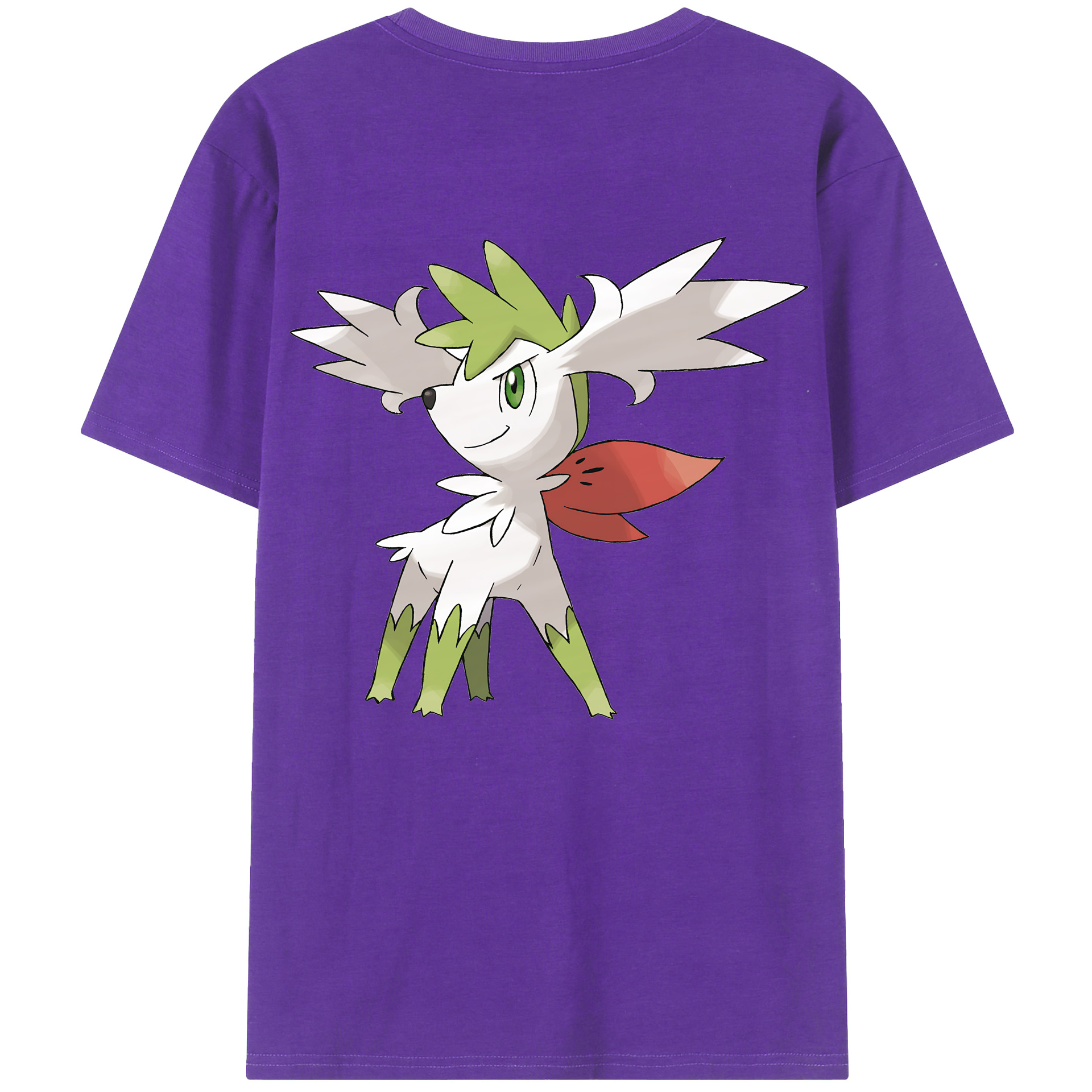 （画像用） ポケットモンスター Pokémon 綿100％ メンズ半袖Tシャツ（バックプリント） 通気性