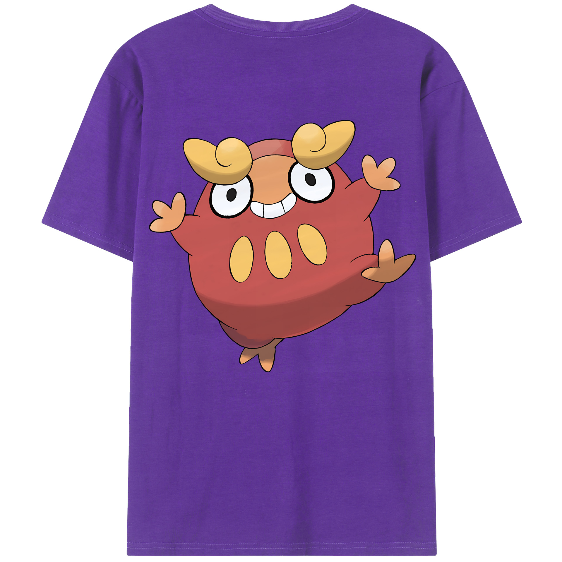 （画像用） ポケットモンスター Pokémon 綿100％ メンズ半袖Tシャツ（バックプリント） 通気性