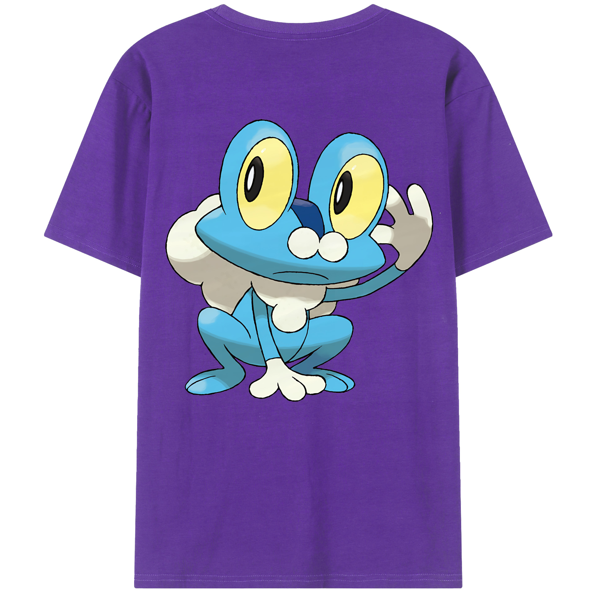 （画像用） ポケットモンスター Pokémon 綿100％ メンズ半袖Tシャツ（バックプリント） 通気性
