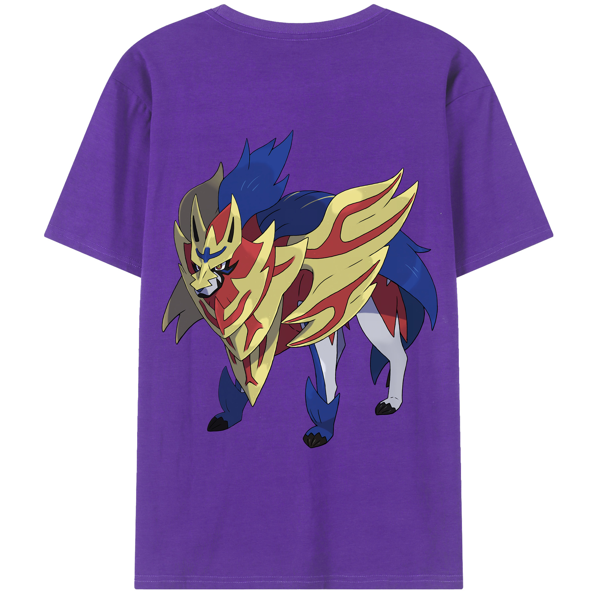 （画像用） ポケットモンスター Pokémon 綿100％ メンズ半袖Tシャツ（バックプリント） 通気性