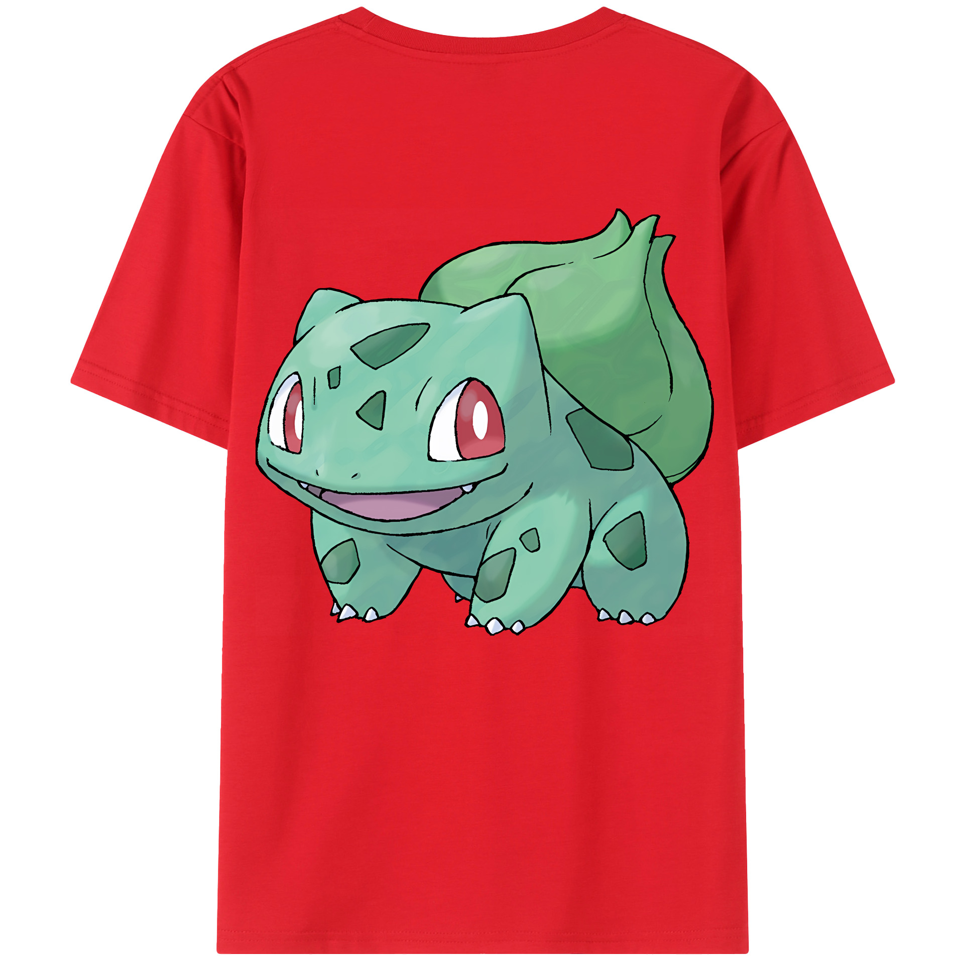 （画像用） ポケットモンスター Pokémon 綿100％ メンズ半袖Tシャツ（バックプリント） 通気性