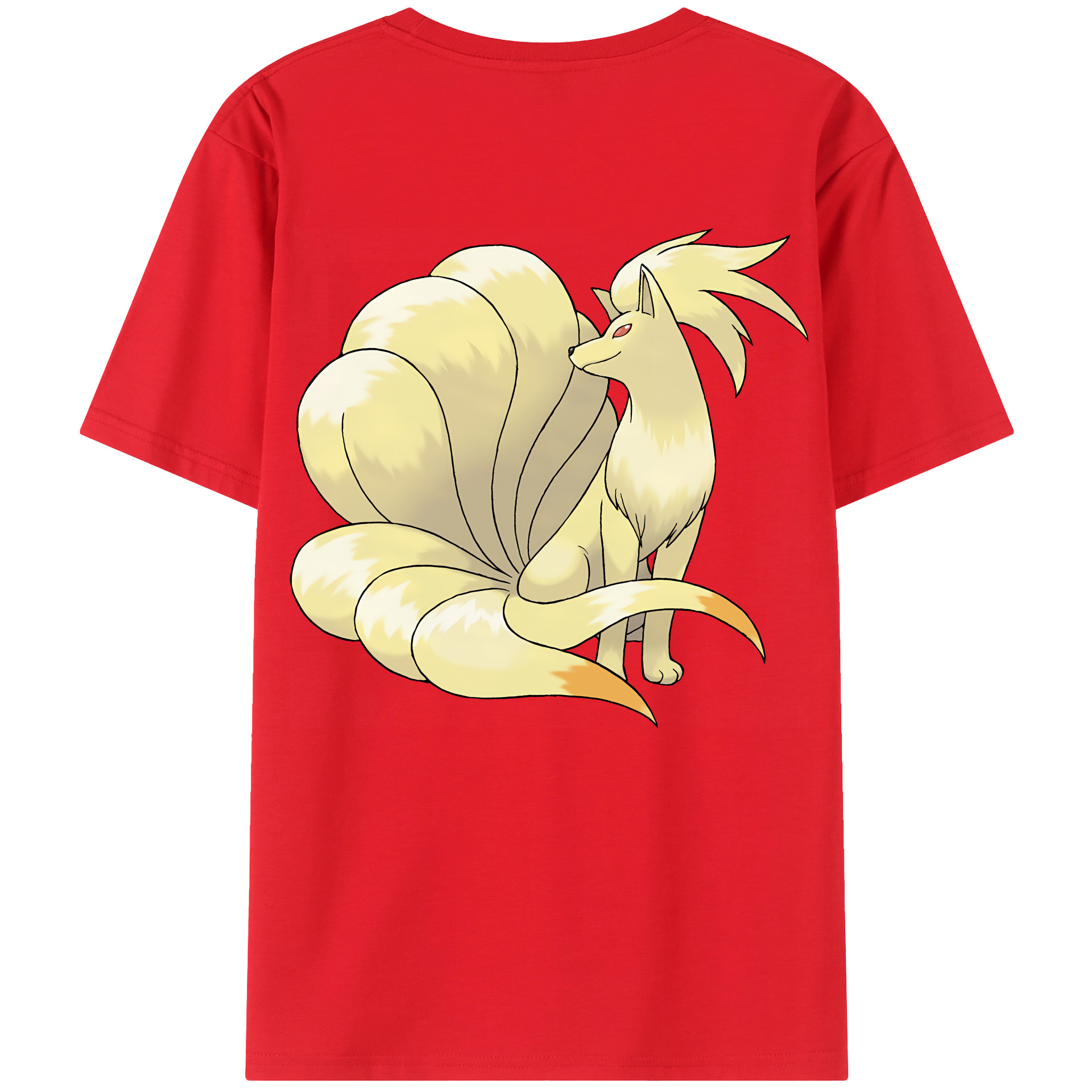 （画像用） ポケットモンスター Pokémon 綿100％ メンズ半袖Tシャツ（バックプリント） 通気性