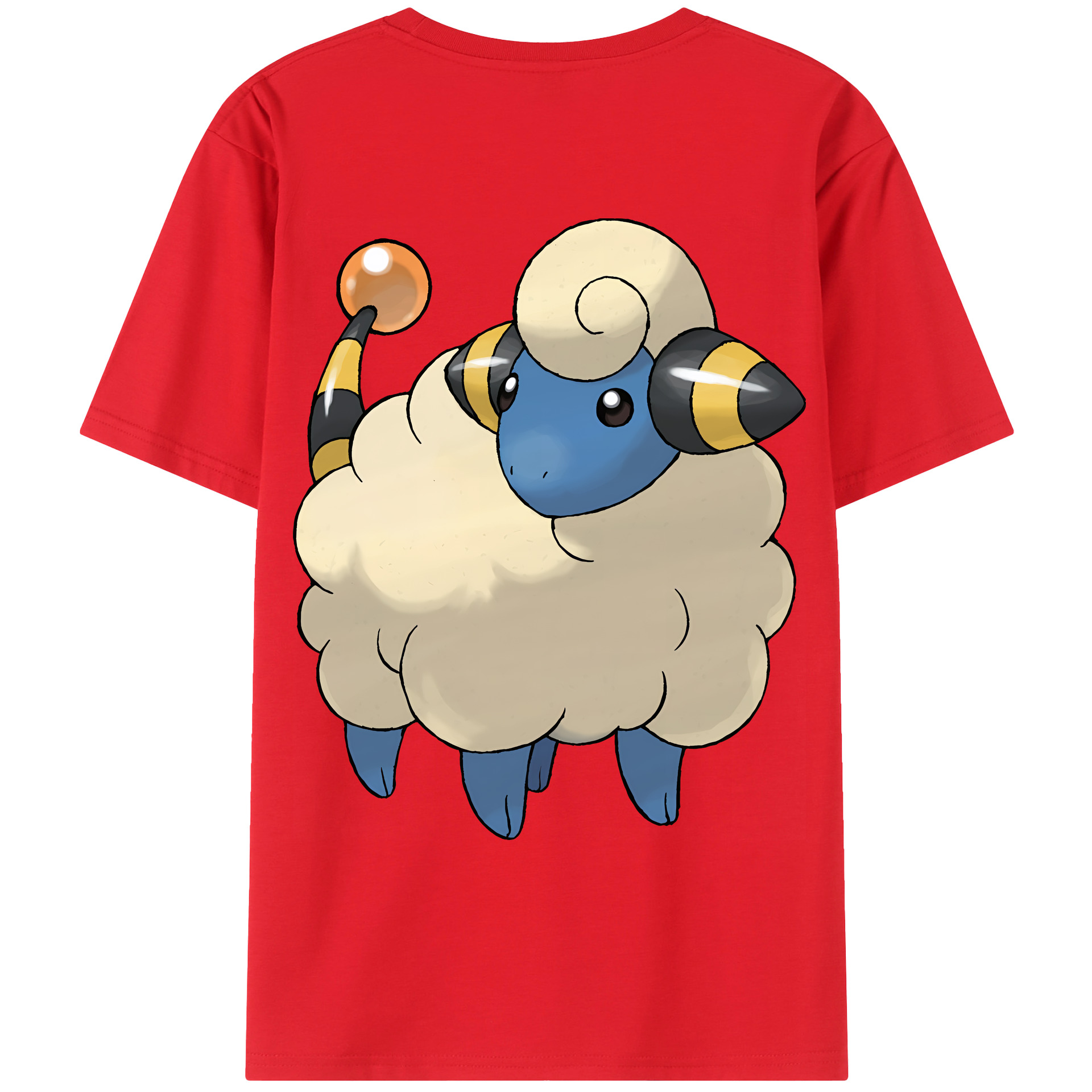 （画像用） ポケットモンスター Pokémon 綿100％ メンズ半袖Tシャツ（バックプリント） 通気性