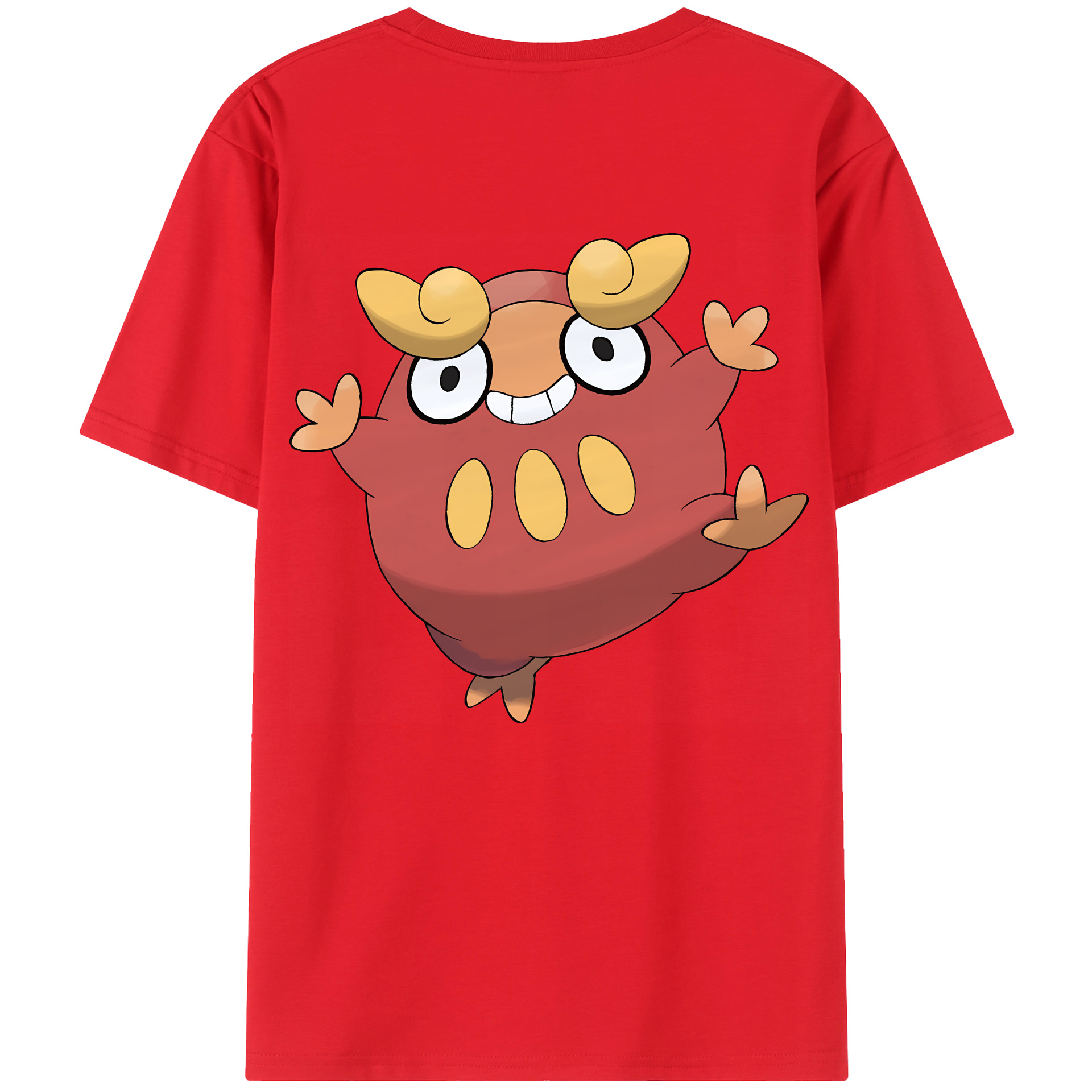 （画像用） ポケットモンスター Pokémon 綿100％ メンズ半袖Tシャツ（バックプリント） 通気性