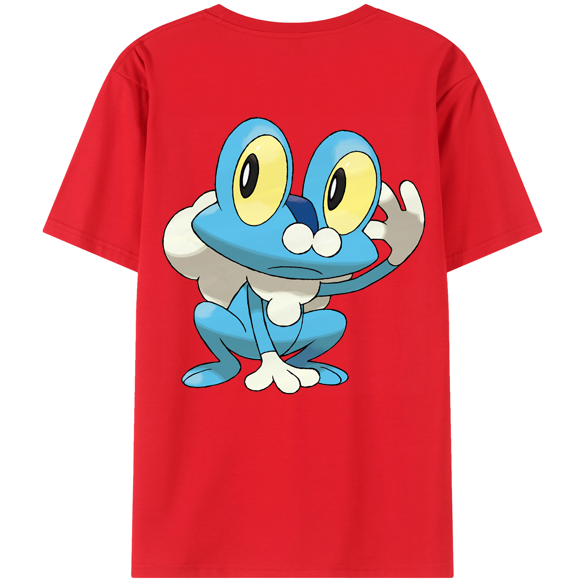 （画像用） ポケットモンスター Pokémon 綿100％ メンズ半袖Tシャツ（バックプリント） 通気性
