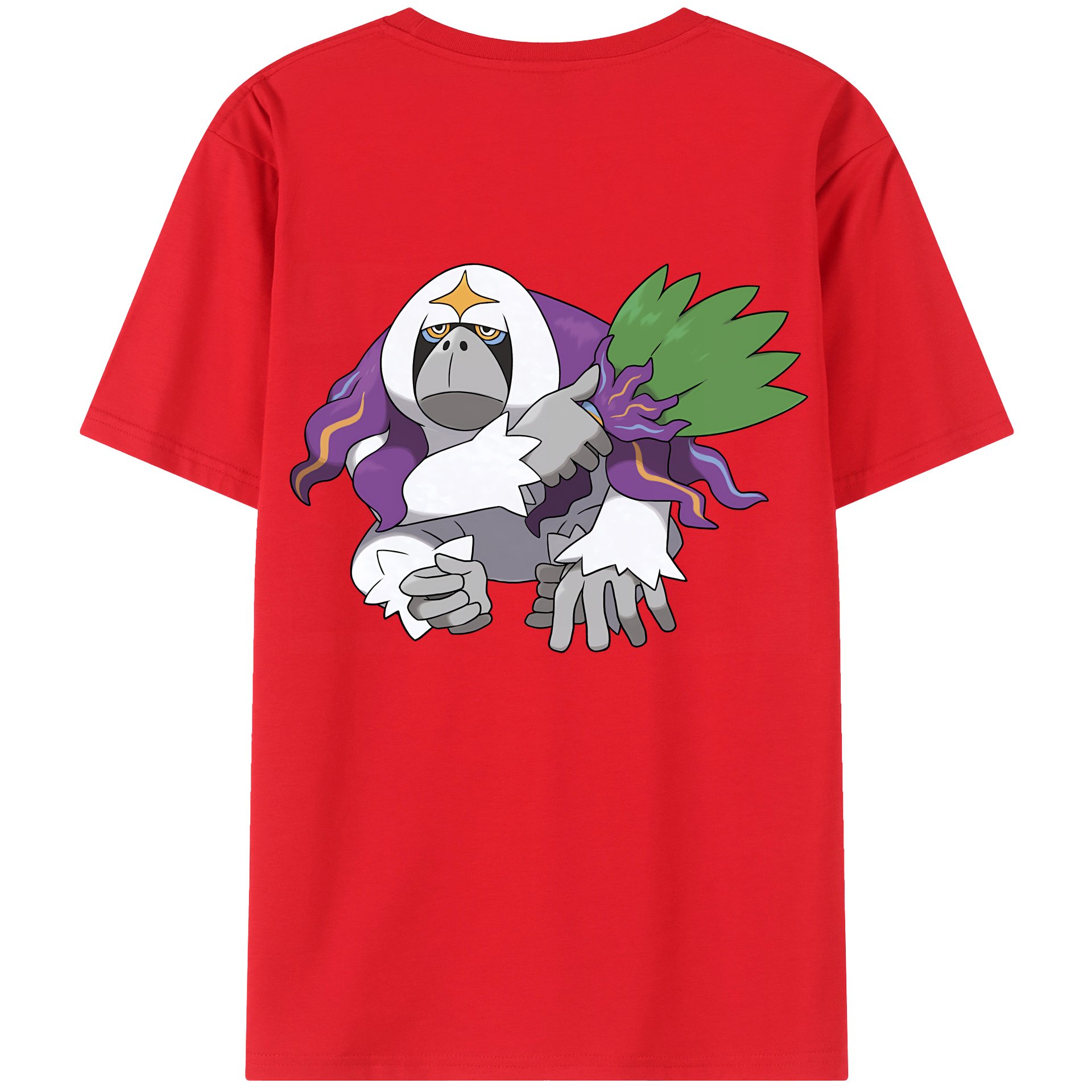（画像用） ポケットモンスター Pokémon 綿100％ メンズ半袖Tシャツ（バックプリント） 通気性