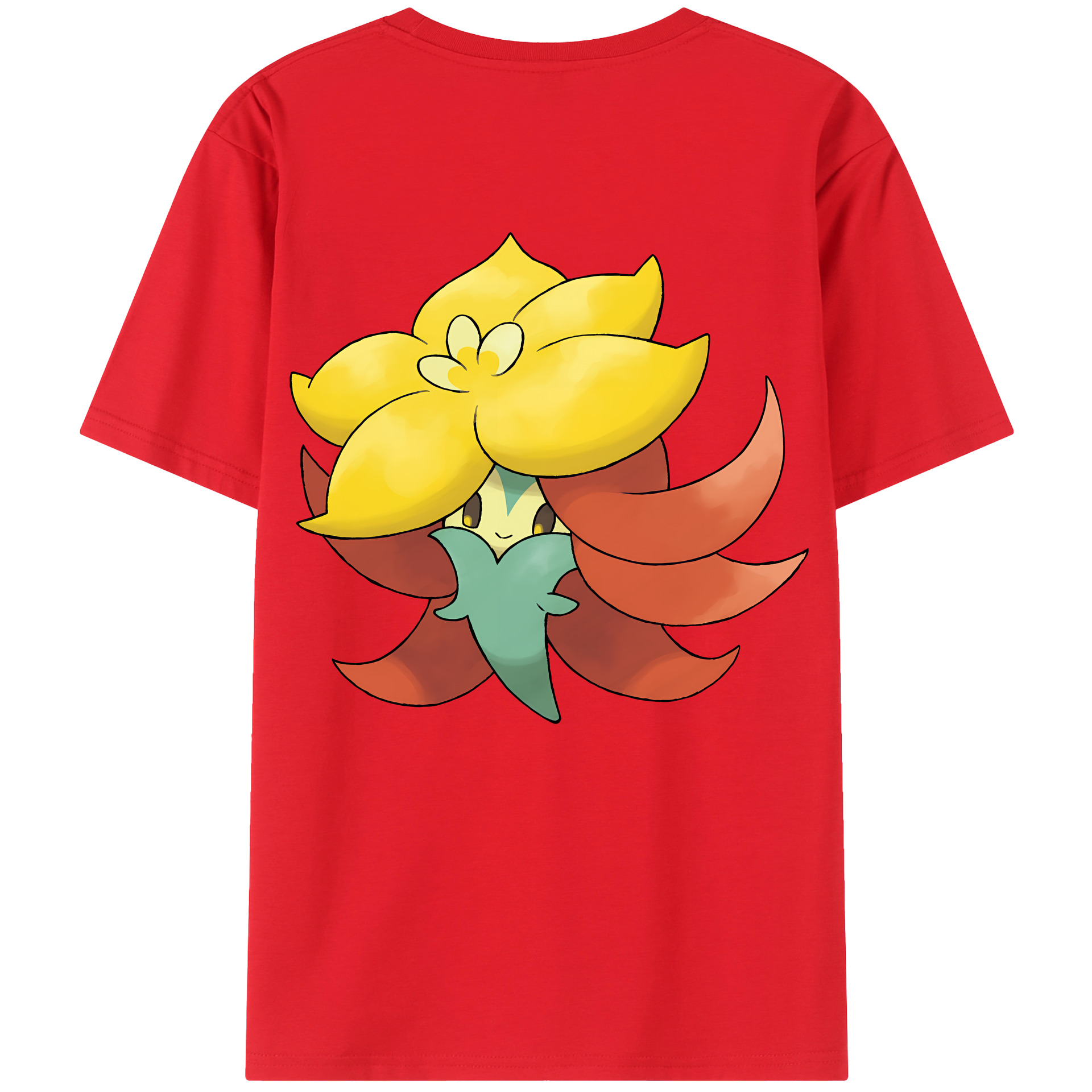（画像用） ポケットモンスター Pokémon 綿100％ メンズ半袖Tシャツ（バックプリント） 通気性