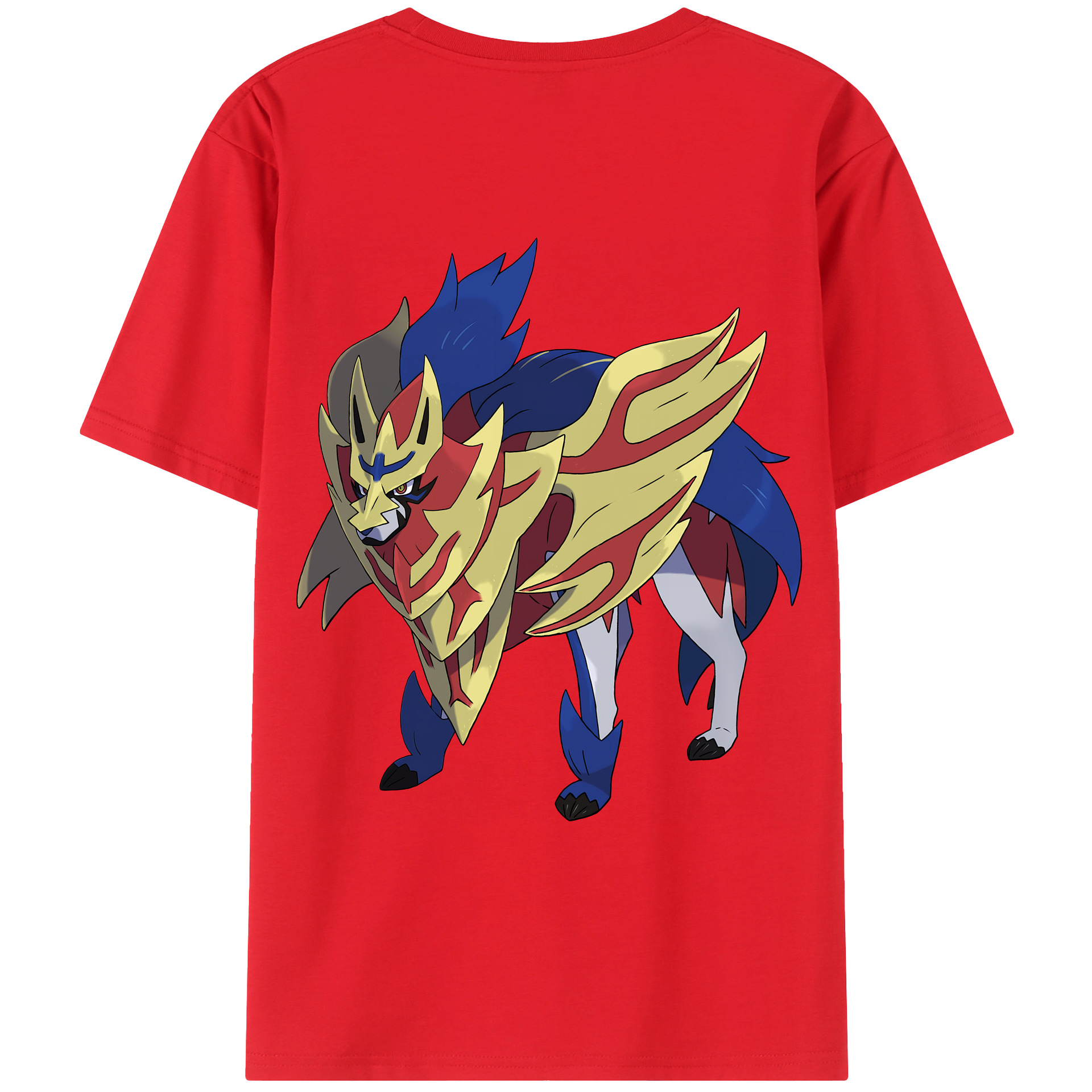 （画像用） ポケットモンスター Pokémon 綿100％ メンズ半袖Tシャツ（バックプリント） 通気性
