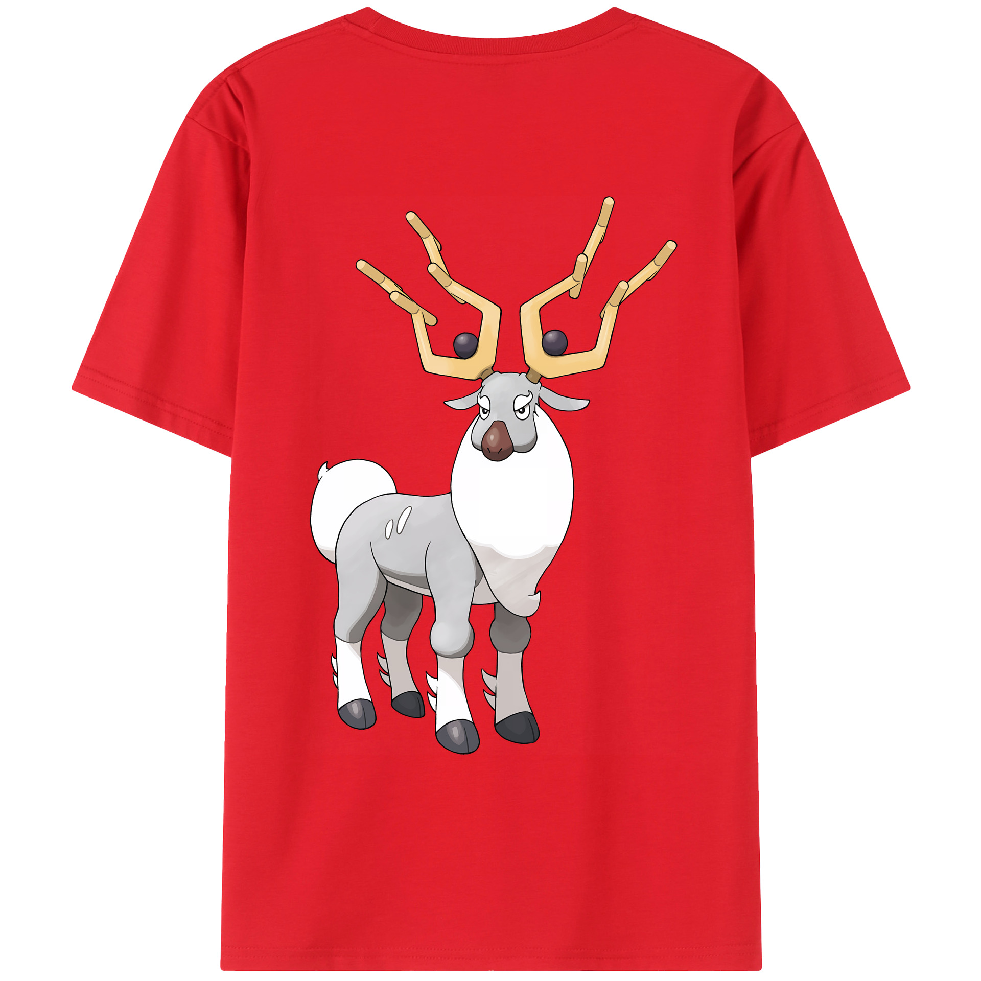 （画像用） ポケットモンスター Pokémon 綿100％ メンズ半袖Tシャツ（バックプリント） 通気性