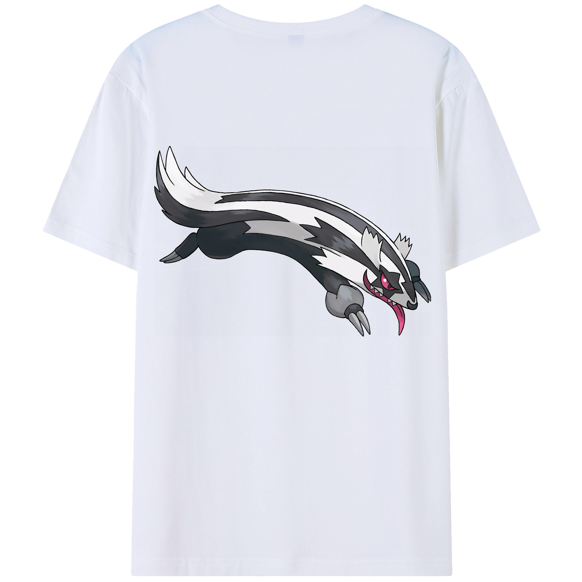 （画像用） ポケットモンスター Pokémon 綿100％ メンズ半袖Tシャツ（バックプリント） 通気性