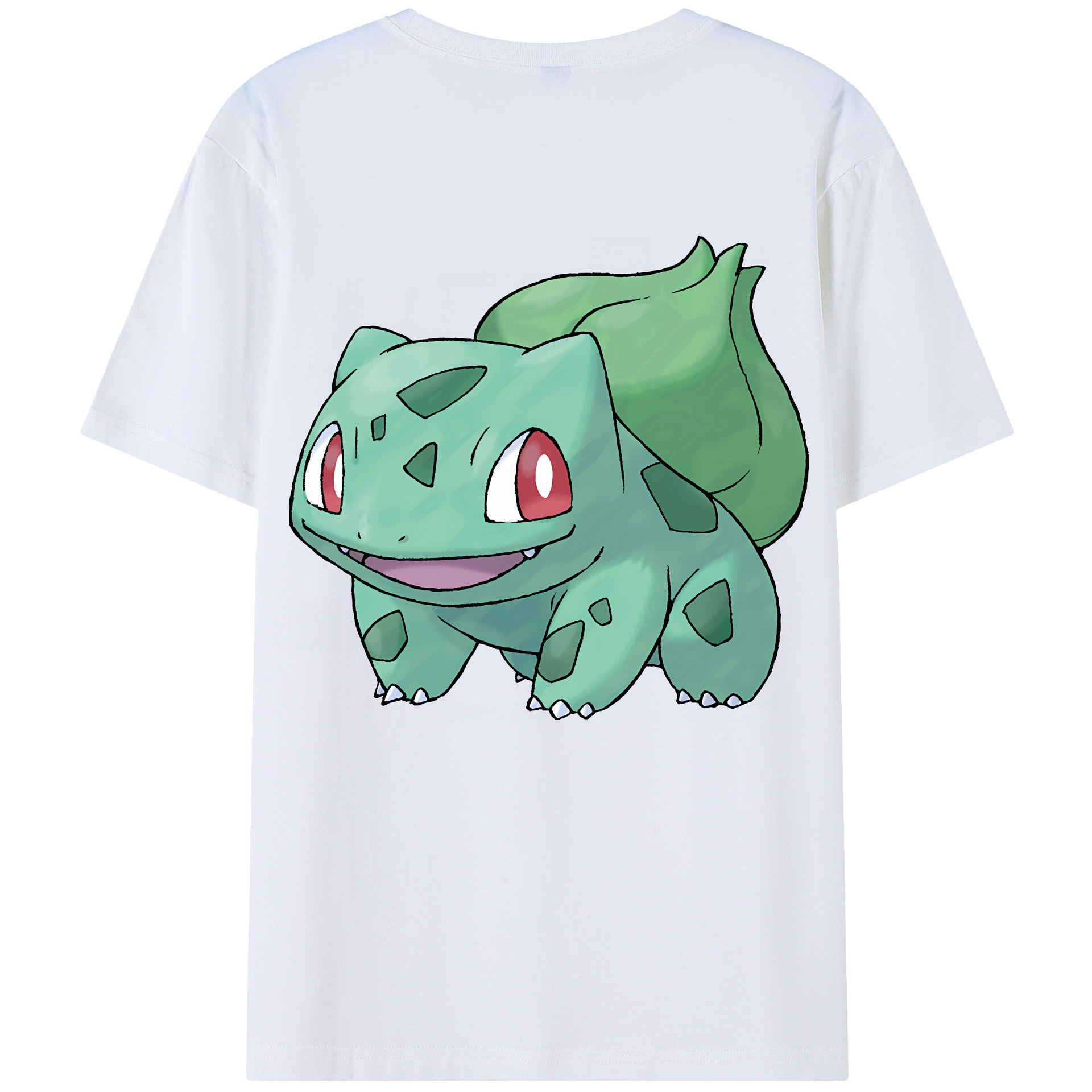 （画像用） ポケットモンスター Pokémon 綿100％ メンズ半袖Tシャツ（バックプリント） 通気性