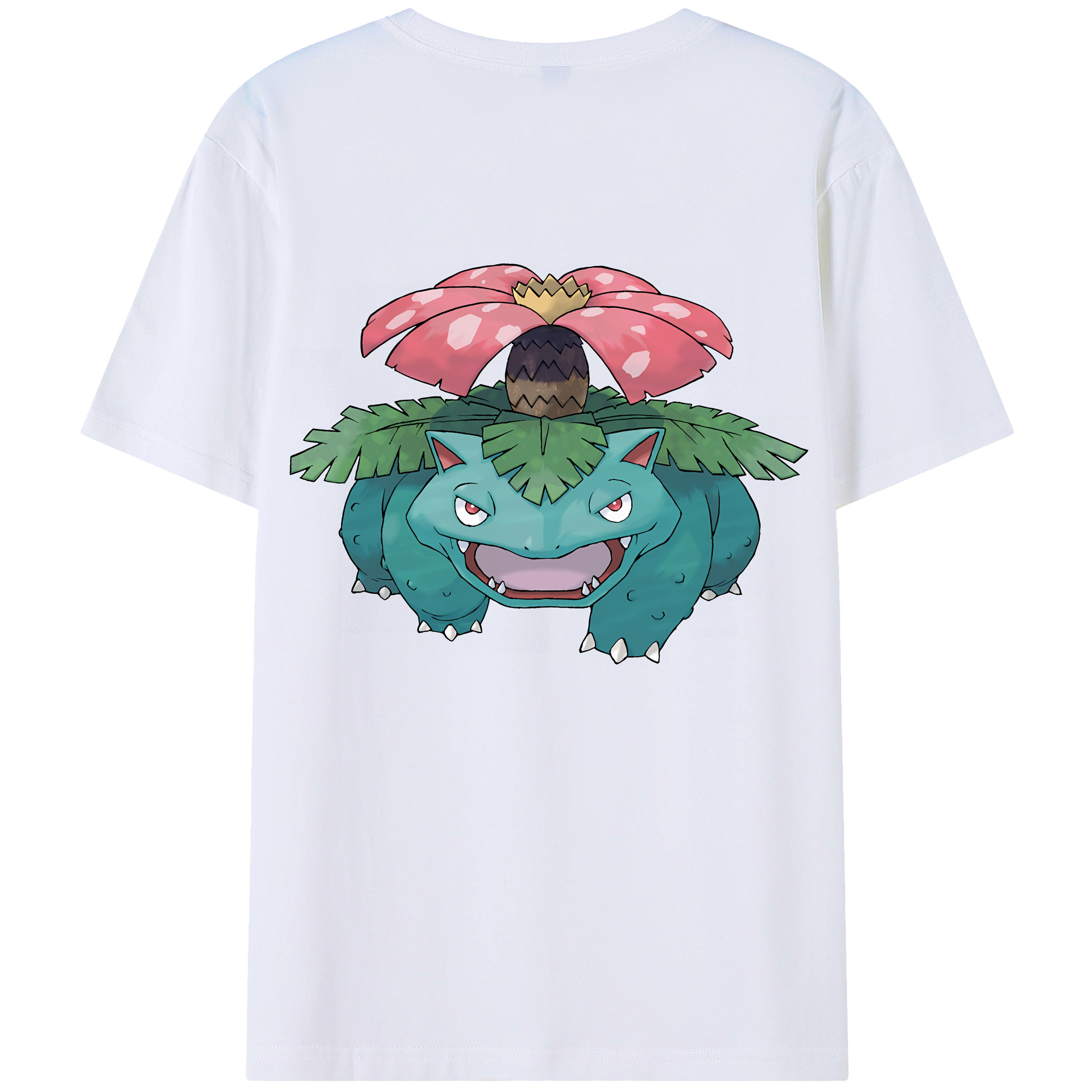 （画像用） ポケットモンスター Pokémon 綿100％ メンズ半袖Tシャツ（バックプリント） 通気性