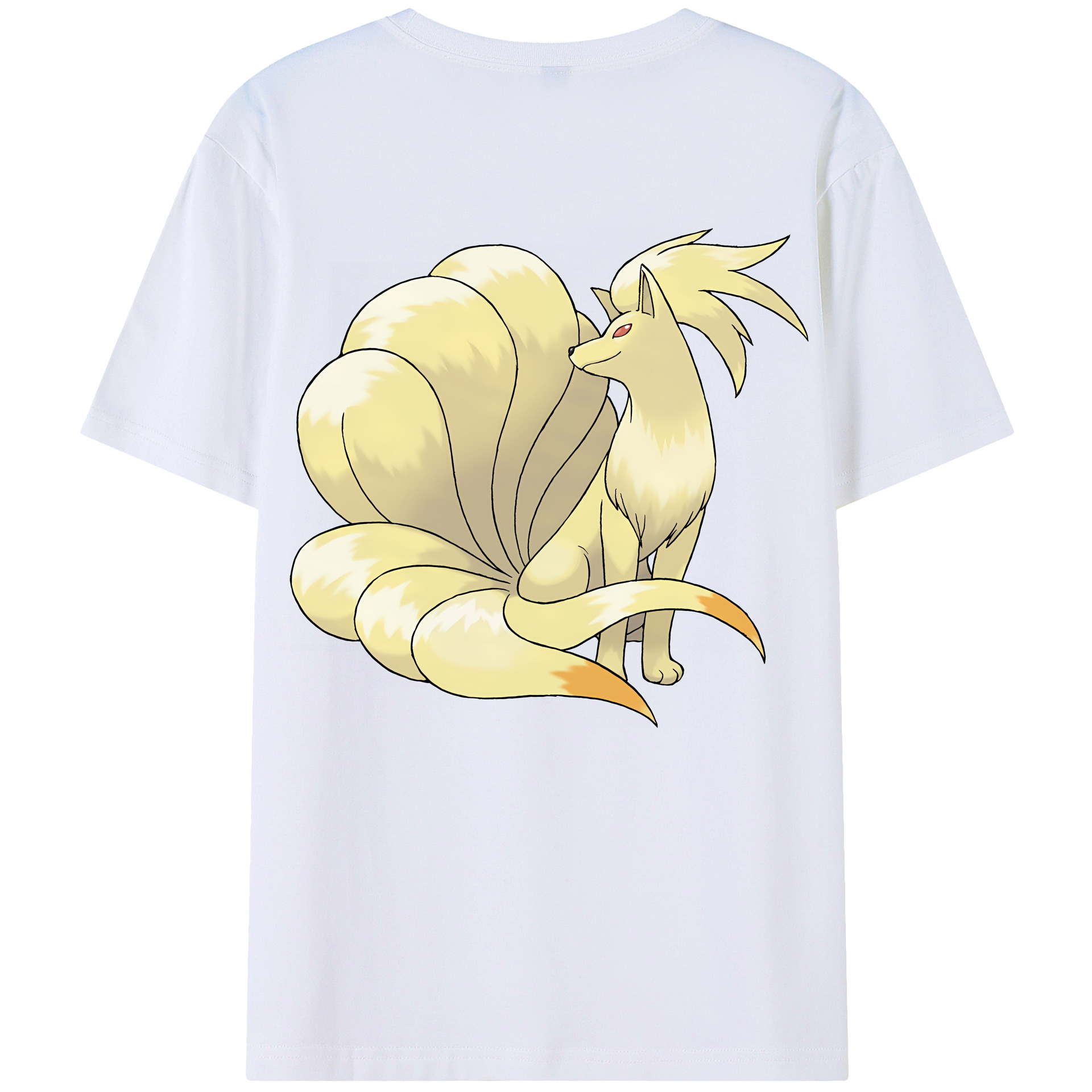 （画像用） ポケットモンスター Pokémon 綿100％ メンズ半袖Tシャツ（バックプリント） 通気性