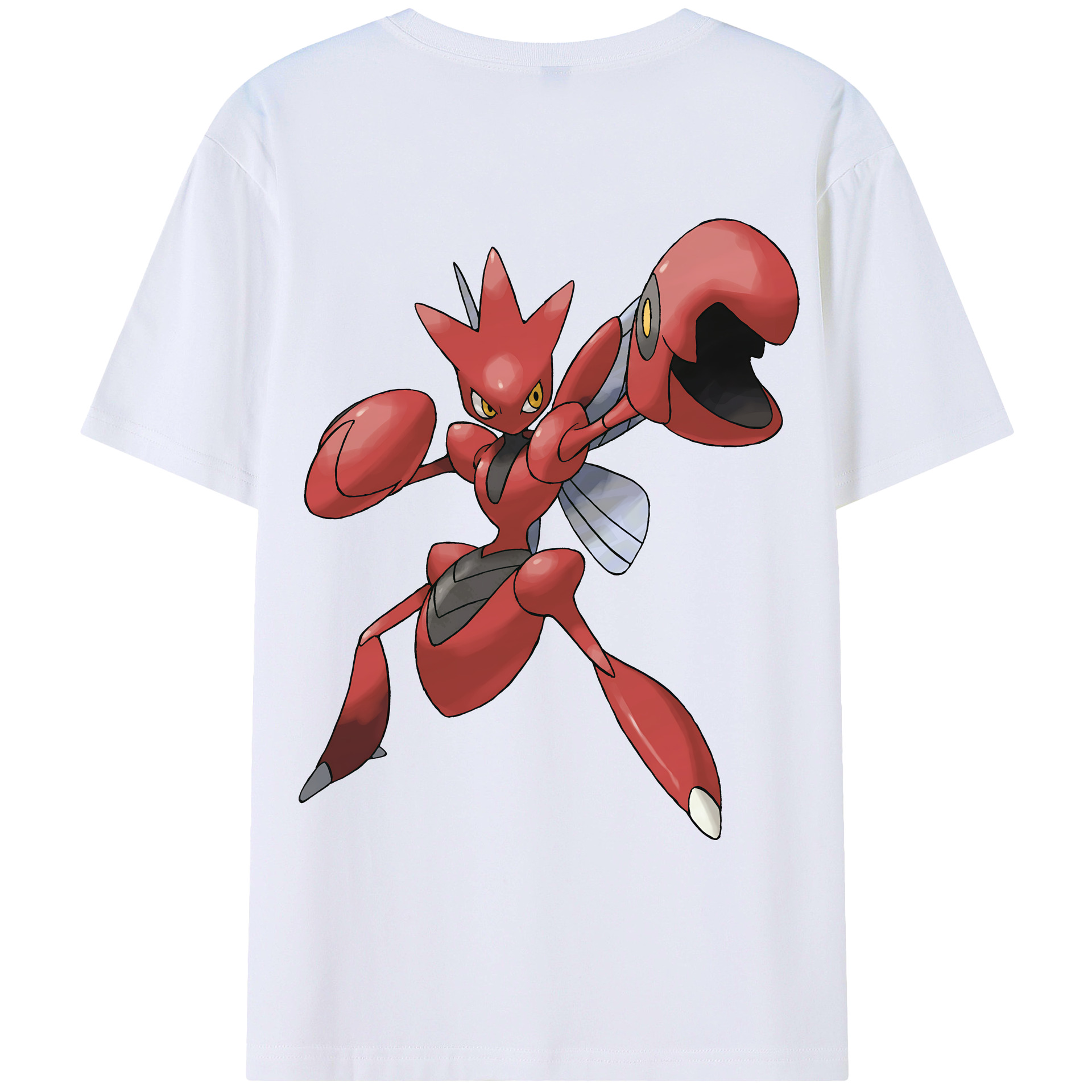 （画像用） ポケットモンスター Pokémon 綿100％ メンズ半袖Tシャツ（バックプリント） 通気性