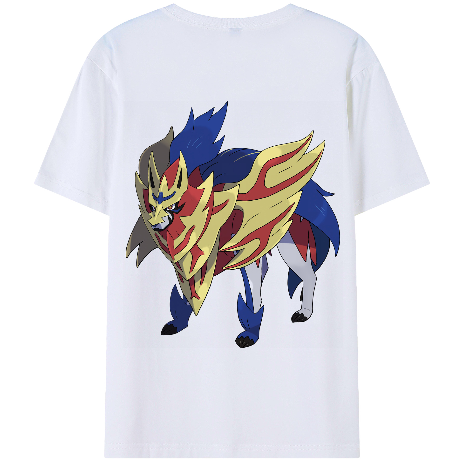 （画像用） ポケットモンスター Pokémon 綿100％ メンズ半袖Tシャツ（バックプリント） 通気性